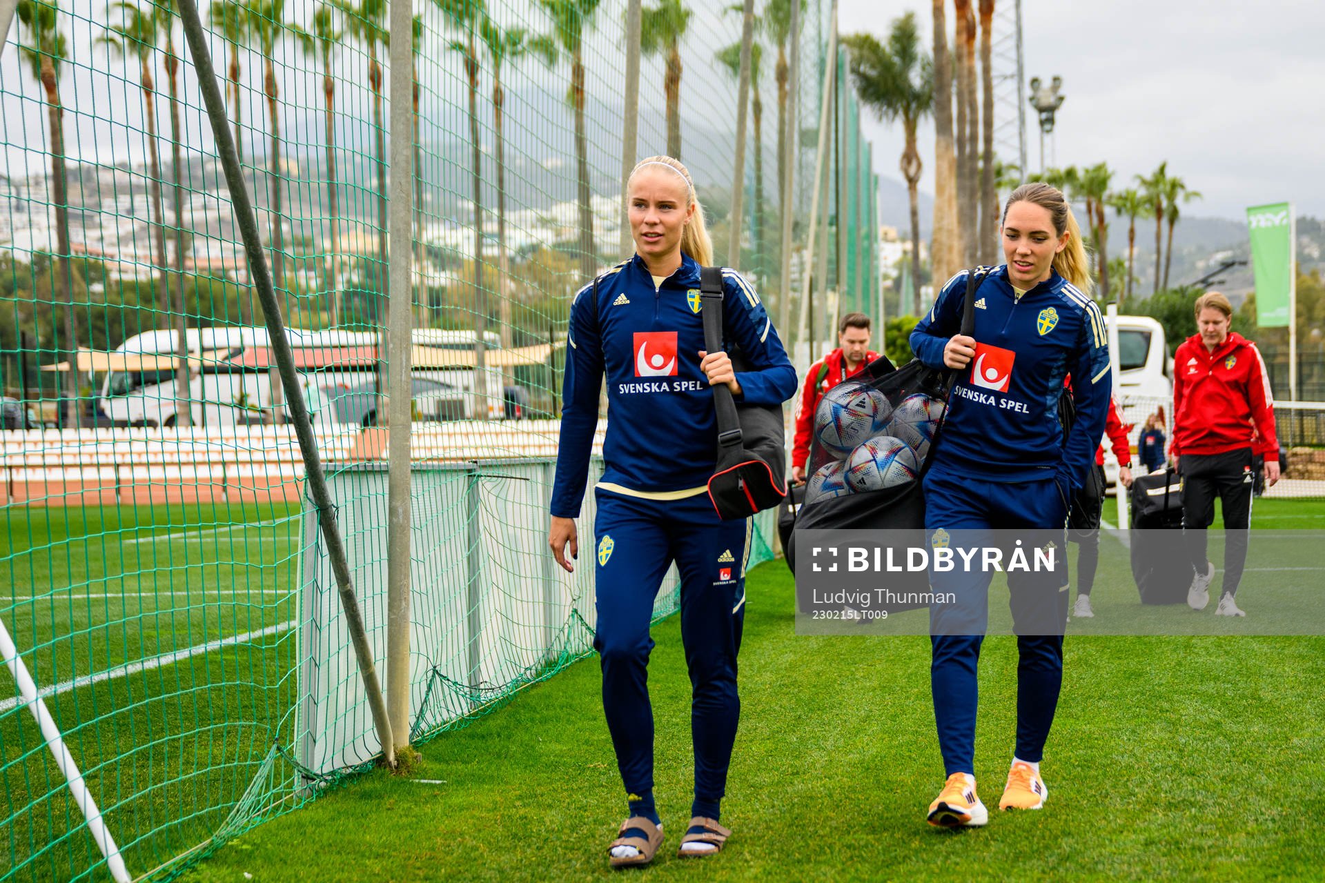Stina Lennartsson and Elin Rubensson of the Swedish women's