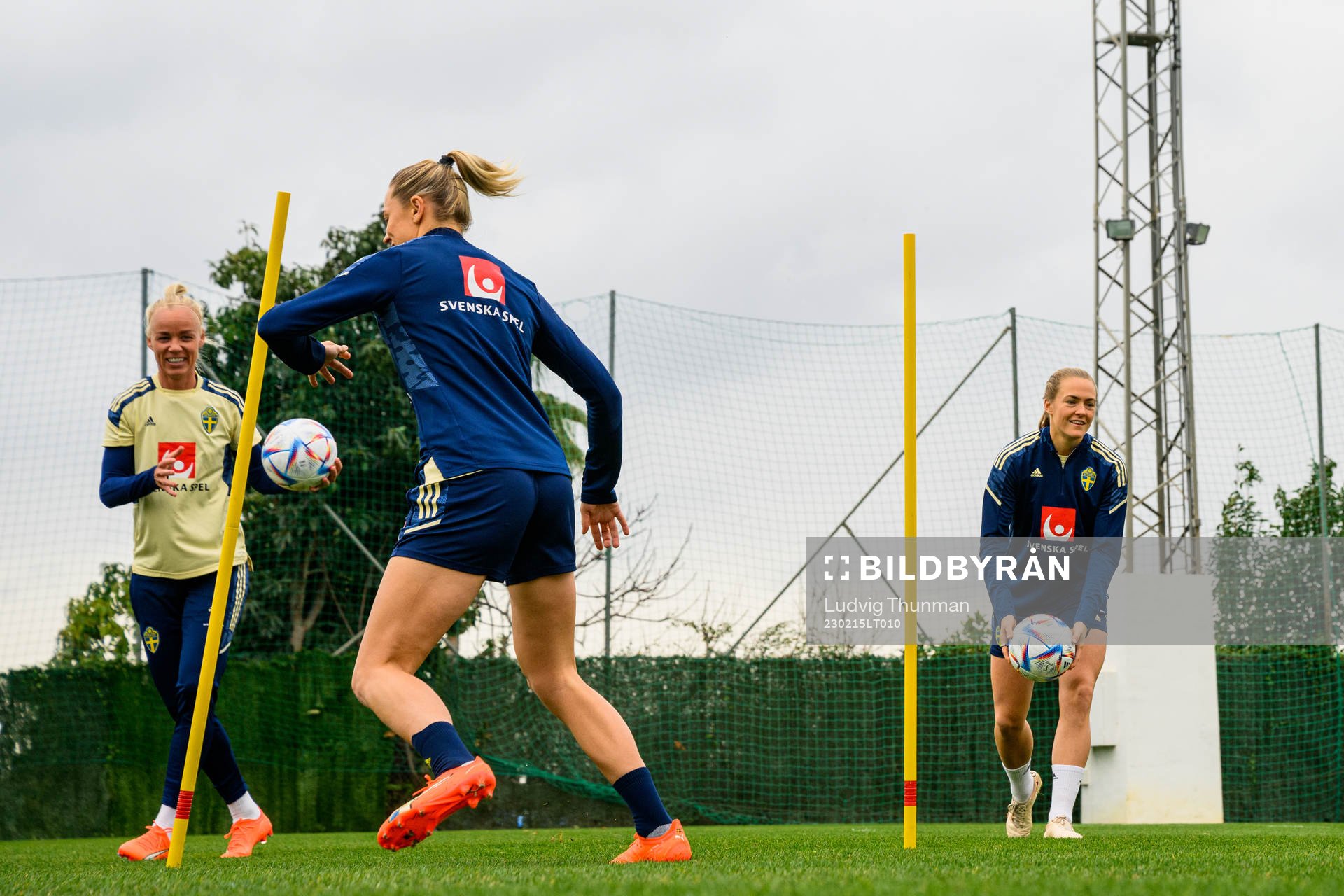 Caroline Seger and Magdalena Eriksson of the Swedish