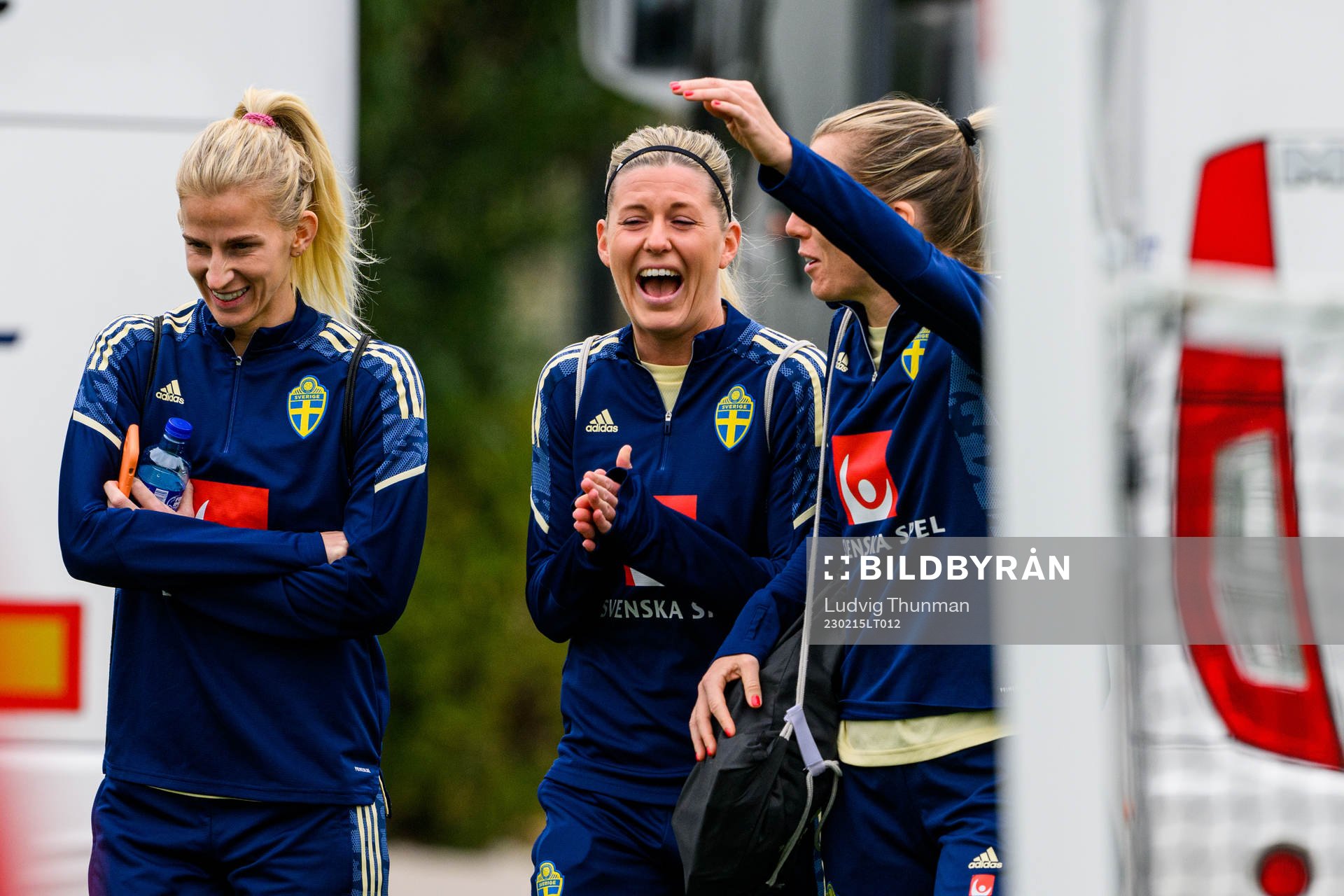 Sofia Jakobsson and Olivia Schough of the Swedish women's