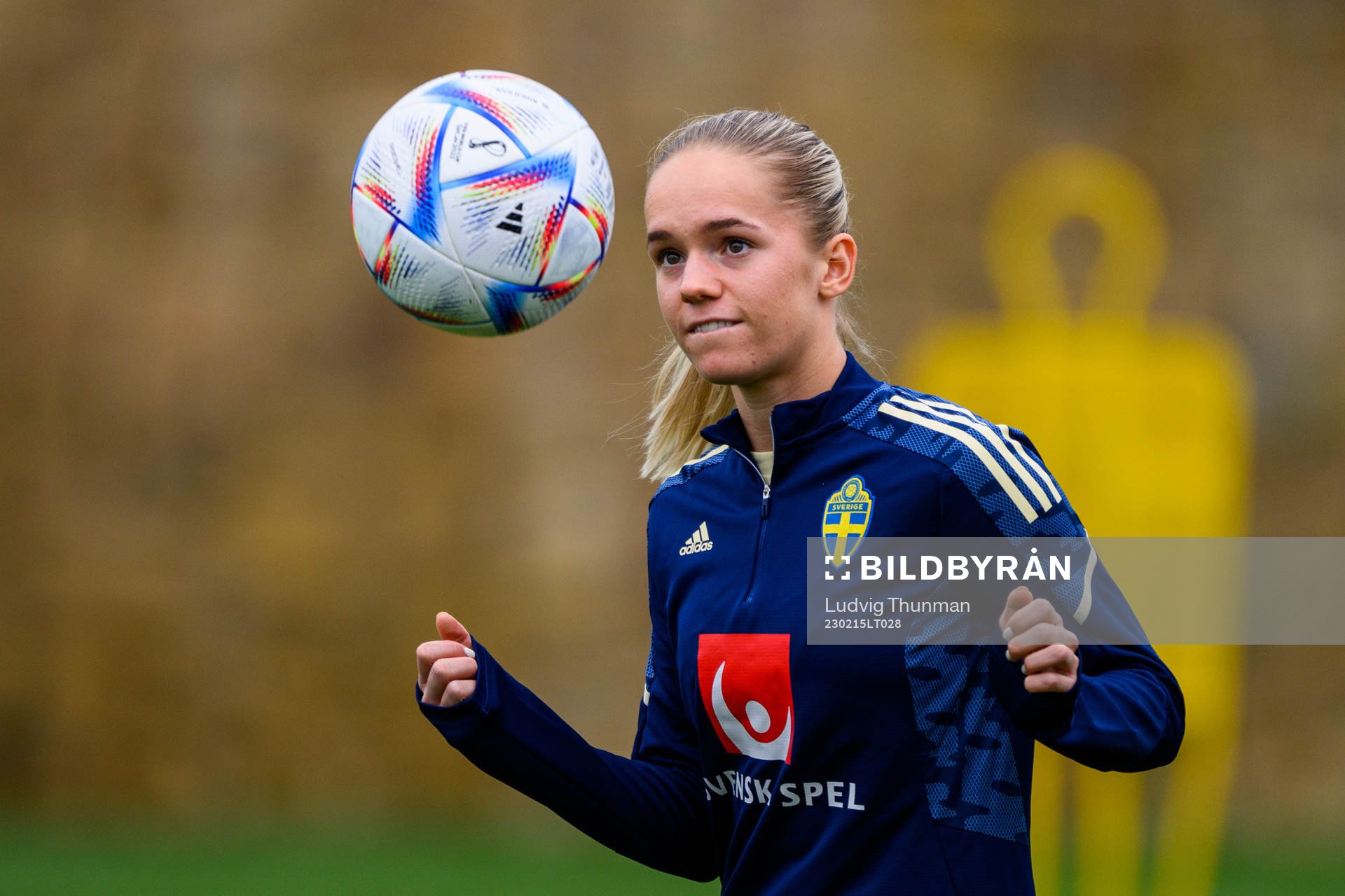 Hanna Lundkvist of the Swedish women's national football
