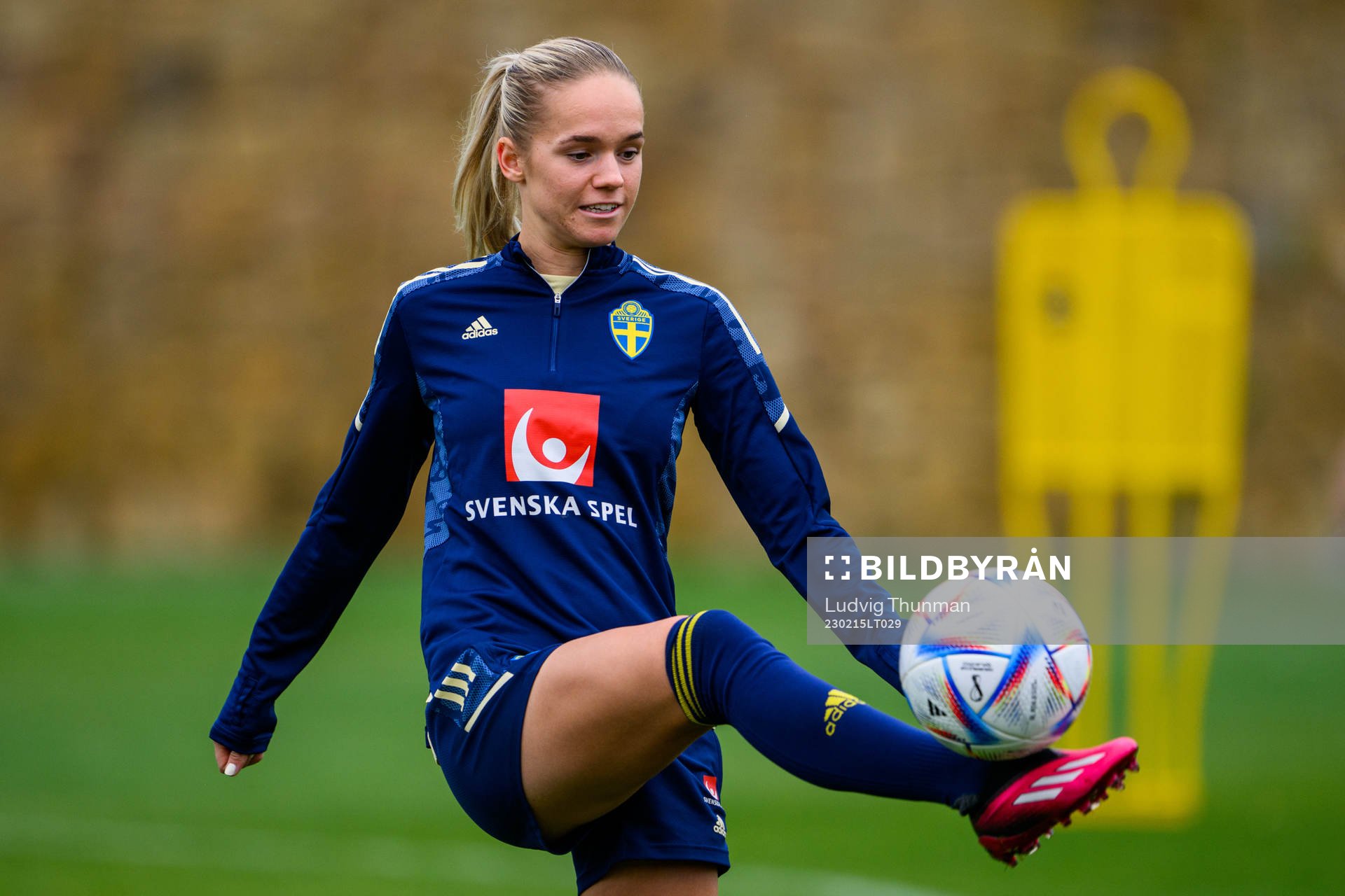 Hanna Lundkvist of the Swedish women's national football