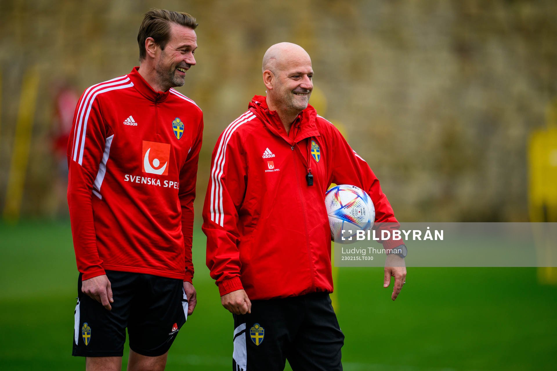 Manager Magnus Andersson and assistant coach Magnus Wikman