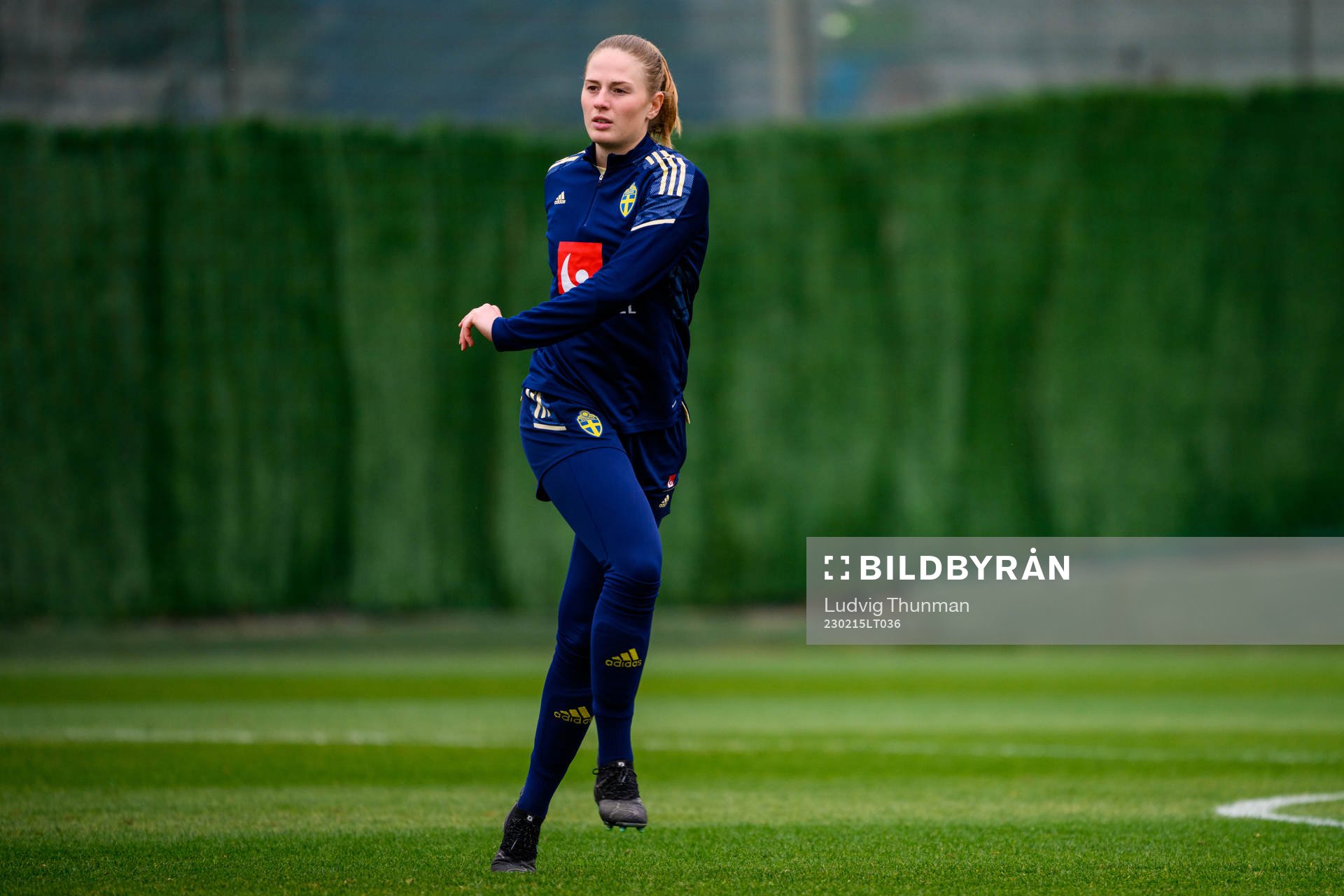 Goalkeeper Tove Enblom of the Swedish women's national