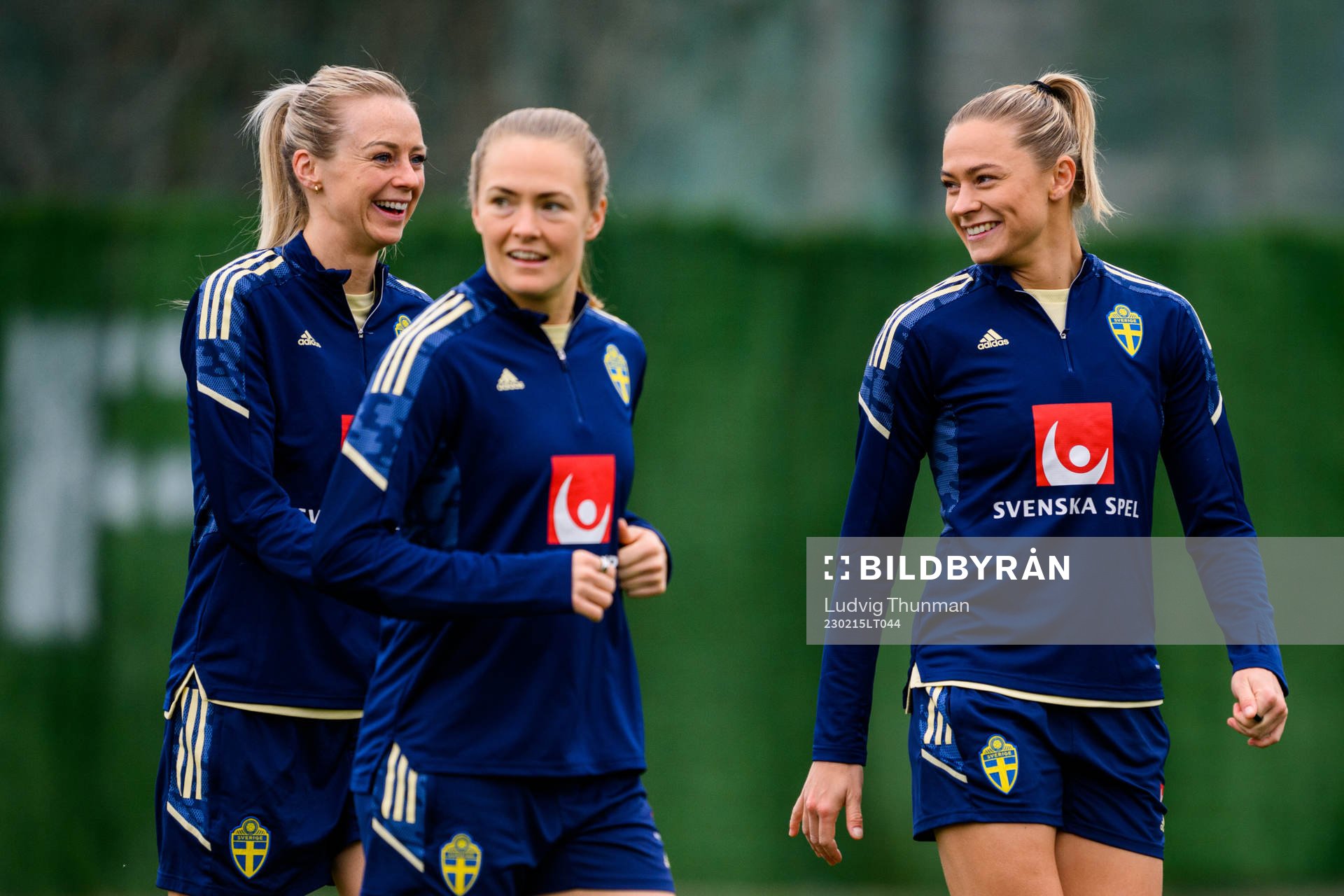 Amanda Ilestedt, Magdalena Eriksson and Fridolina Rolfö of