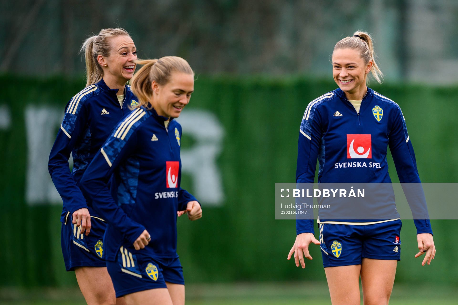 Amanda Ilestedt, Magdalena Eriksson and Fridolina Rolfö of