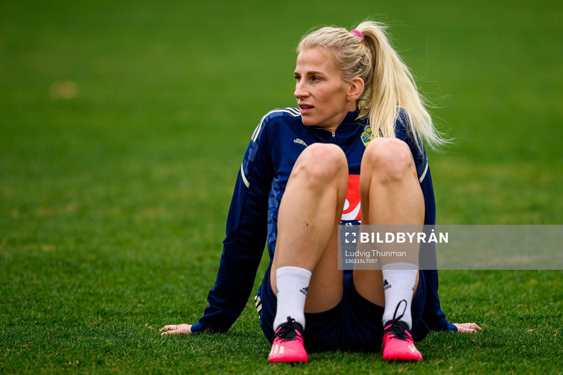 Sofia Jakobsson of the Swedish women's national football