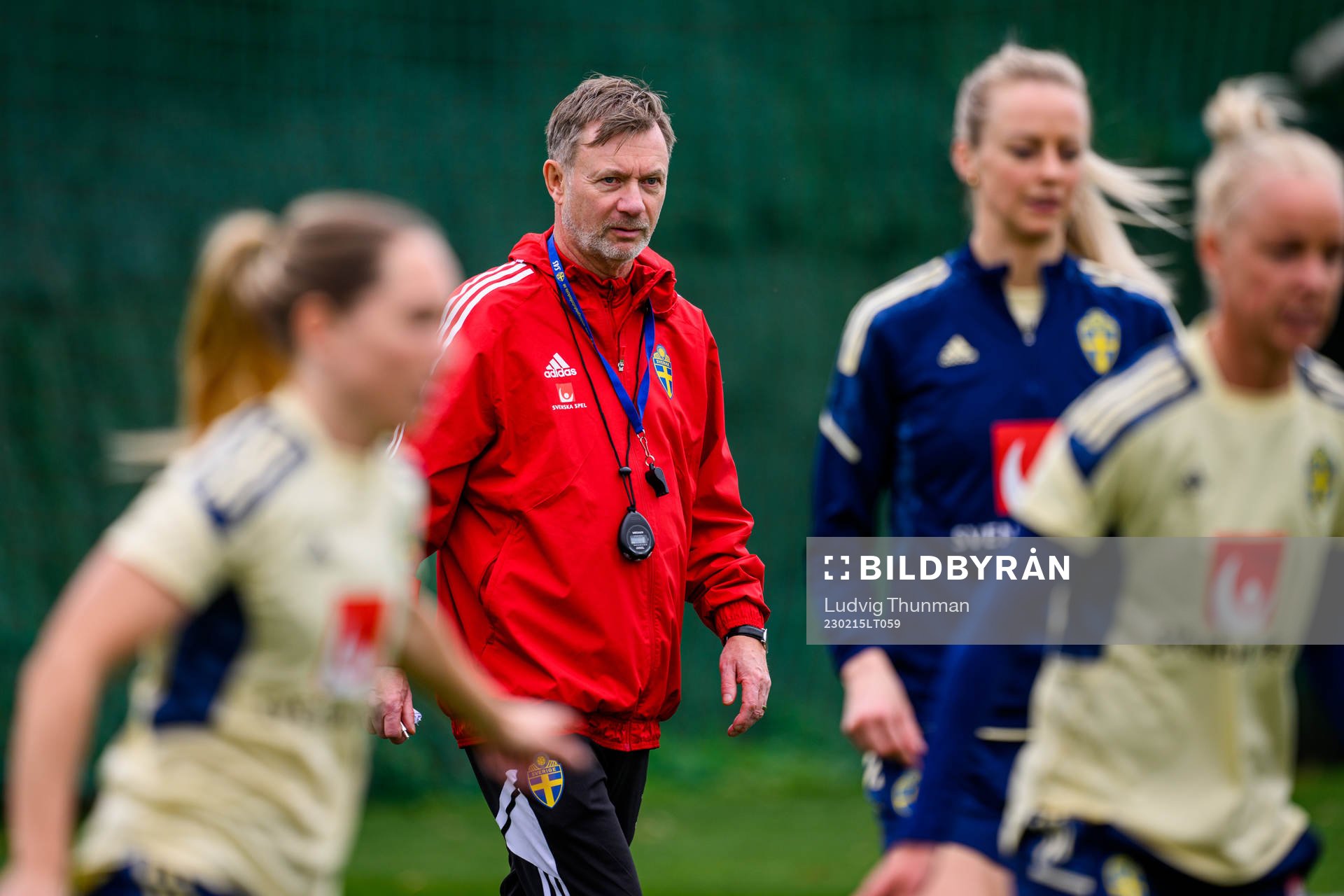 Head coach Peter Gerhardsson of the Swedish women's