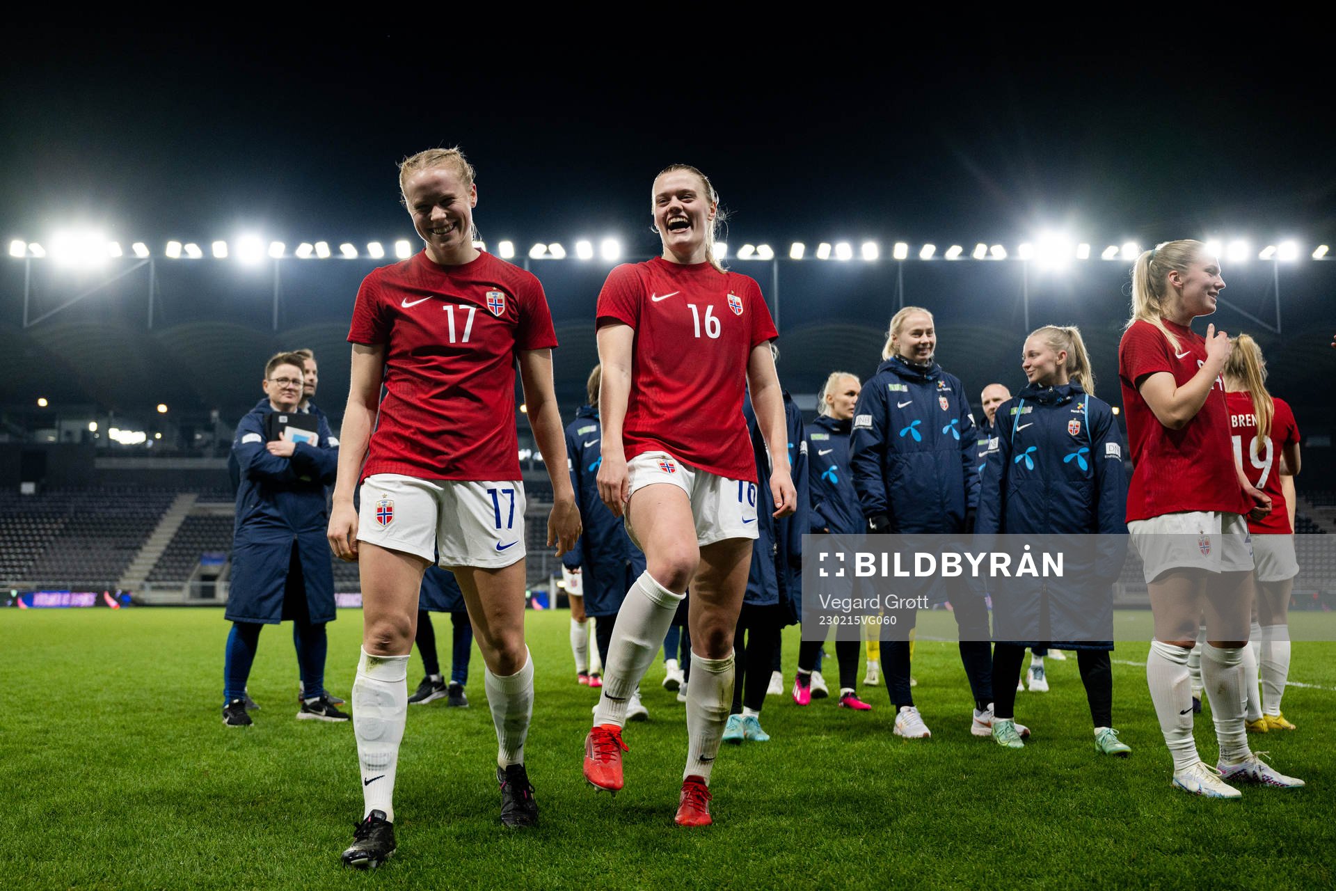 Julie Blakstad and Mathilde Harviken of Norway