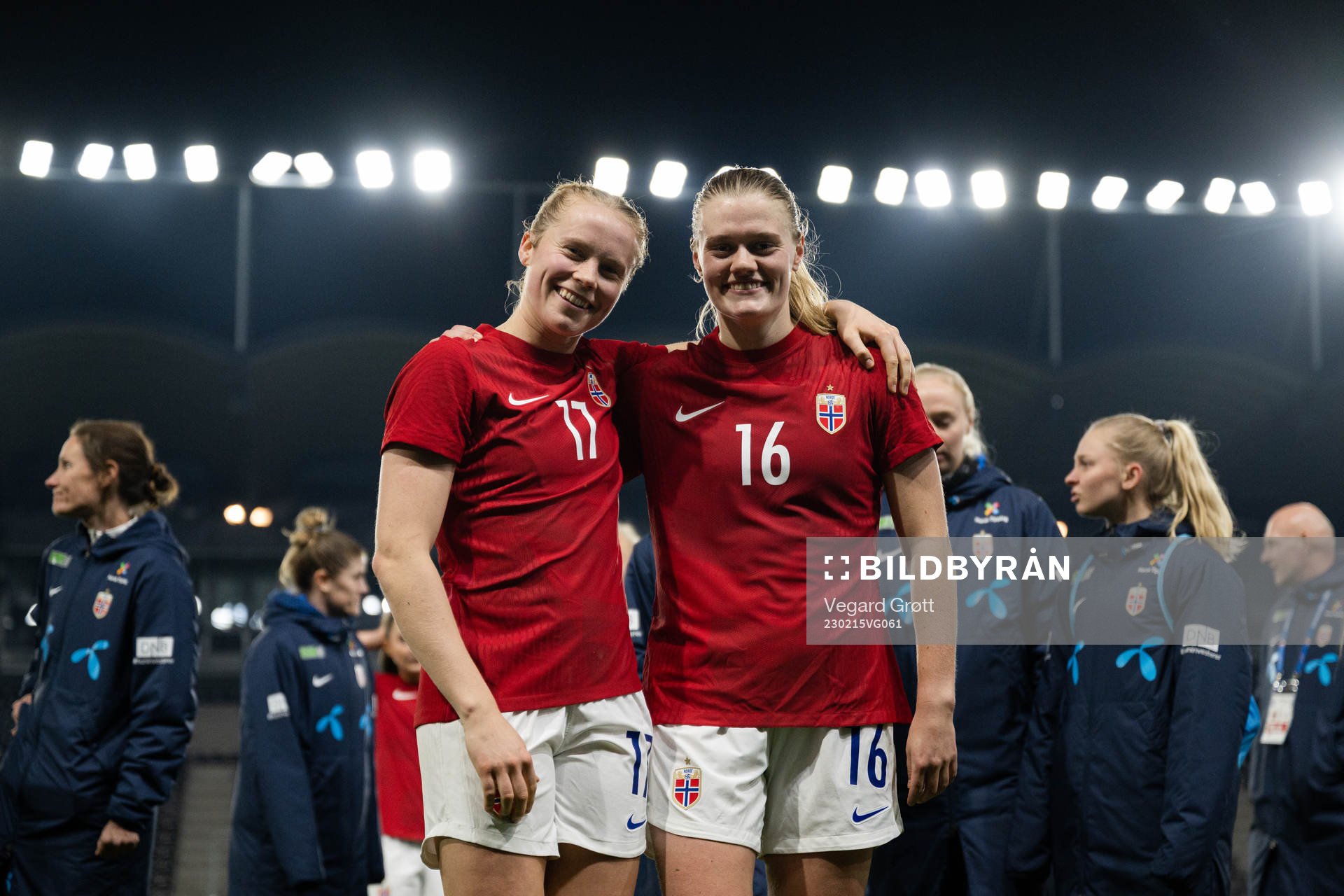 Julie Blakstad and Mathilde Harviken of Norway