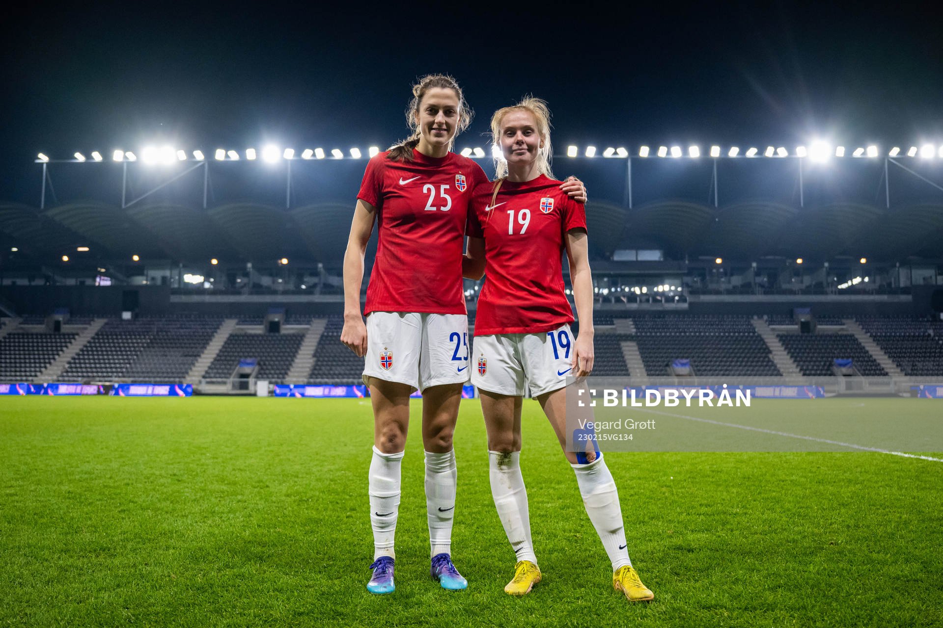 Emma Stølen Godø and Malin Brenn of Norway