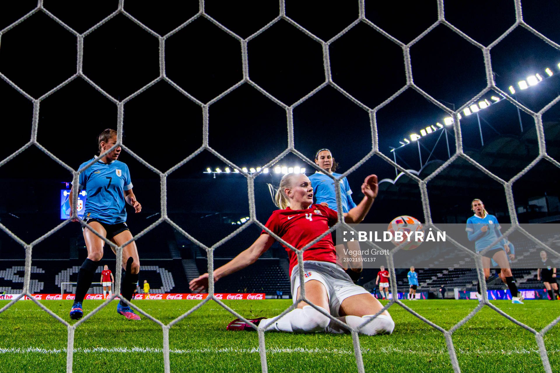 Karina Sævik of Norway during the international friendly football match between Uruguay and Norway on February 15, 2023 in Angers.