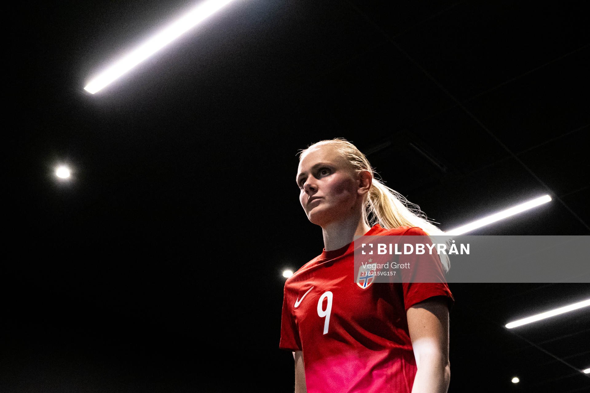 Karina Sævik of Norway at half-time