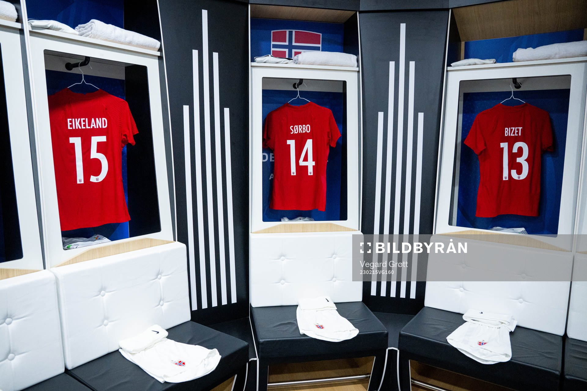 The kits of Amalie Eikeland, Thea Sørbo and Celin Bizet