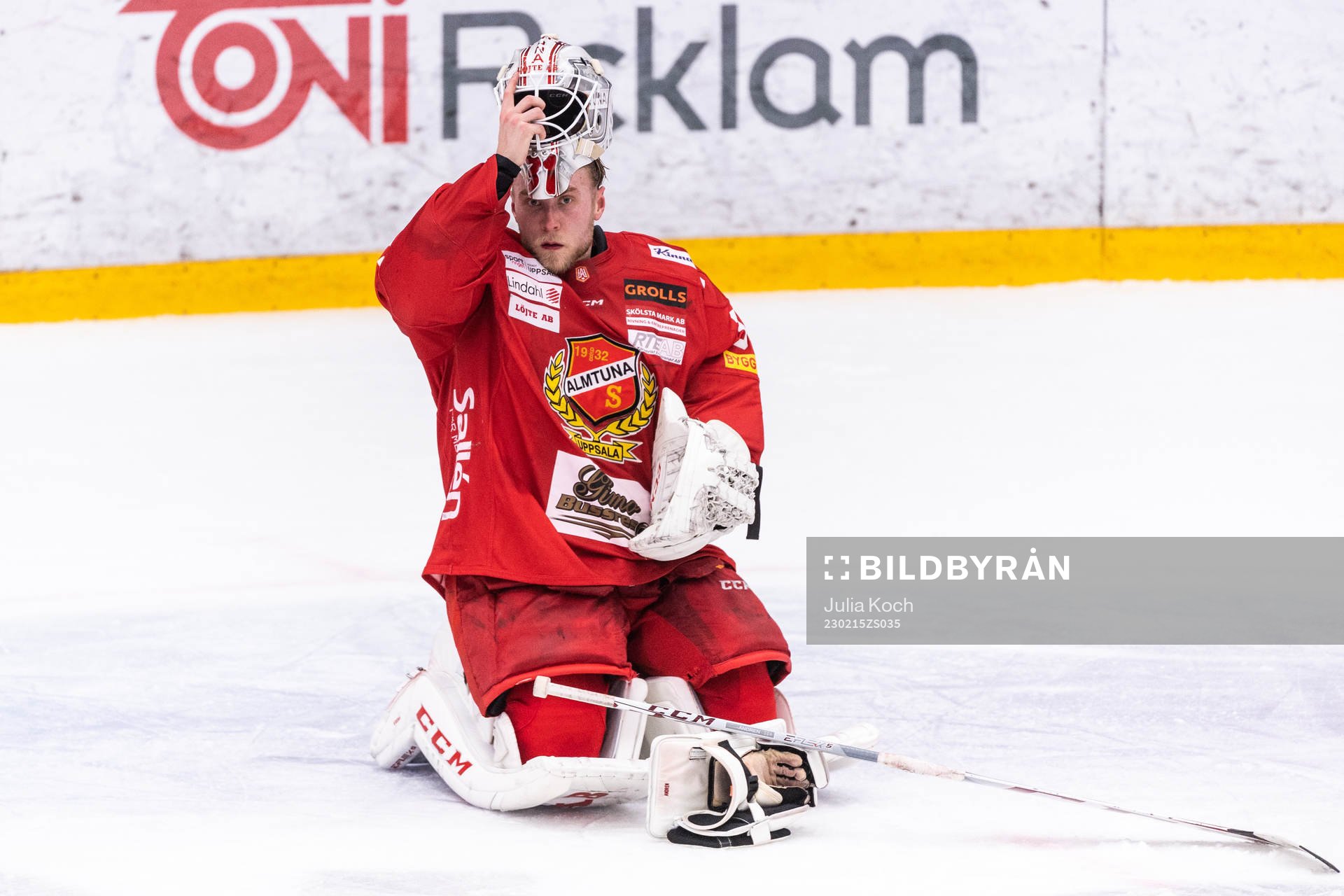 Almtunas Målvakt Viktor Andrén