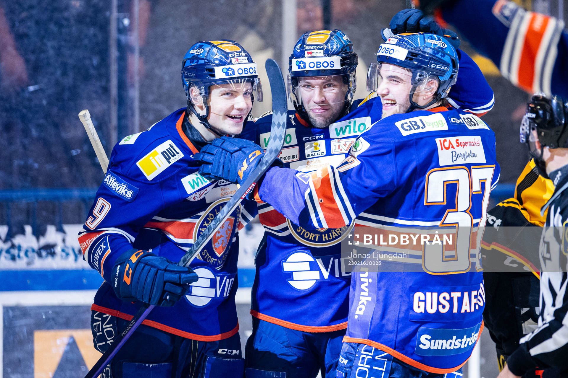 Växjös Victor Stjernborg, Robert Rosén och Glenn