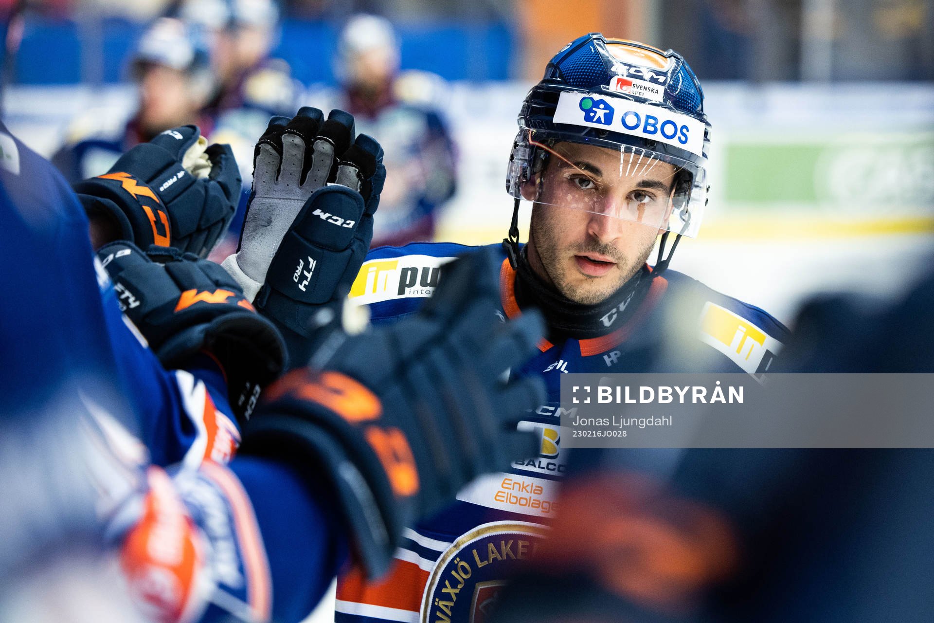 Växjös Jayden Halbgewachs jublar