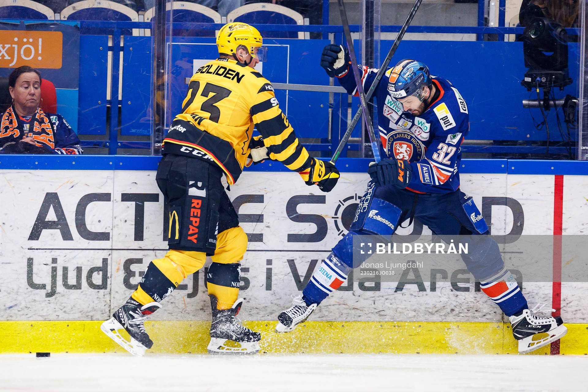 uSkellefteås Adam Mascherin och Växjös Lukas Bengtsson