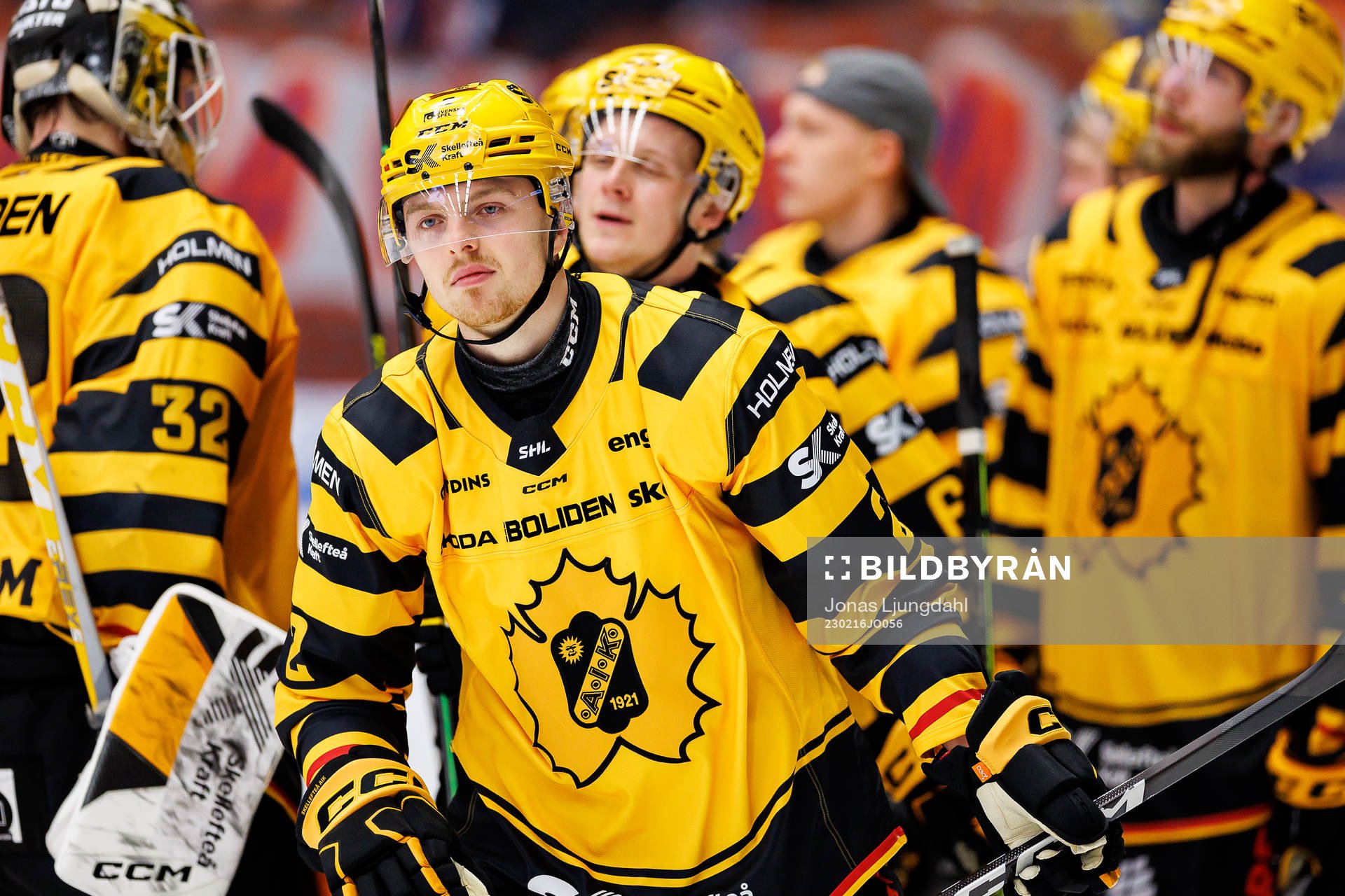 Skellefteås Linus Högberg jublar