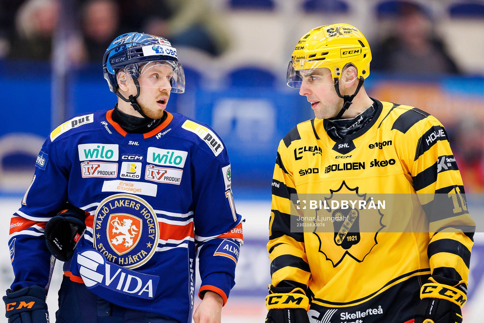 Växjös Kalle Kossila och Skellefteås Joakim Lindström