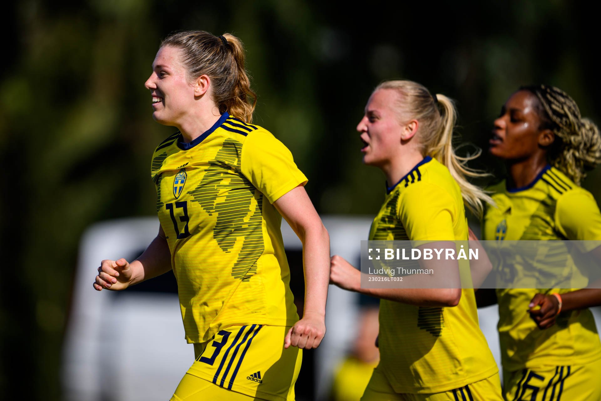 Emma Westin of Sweden celebrates