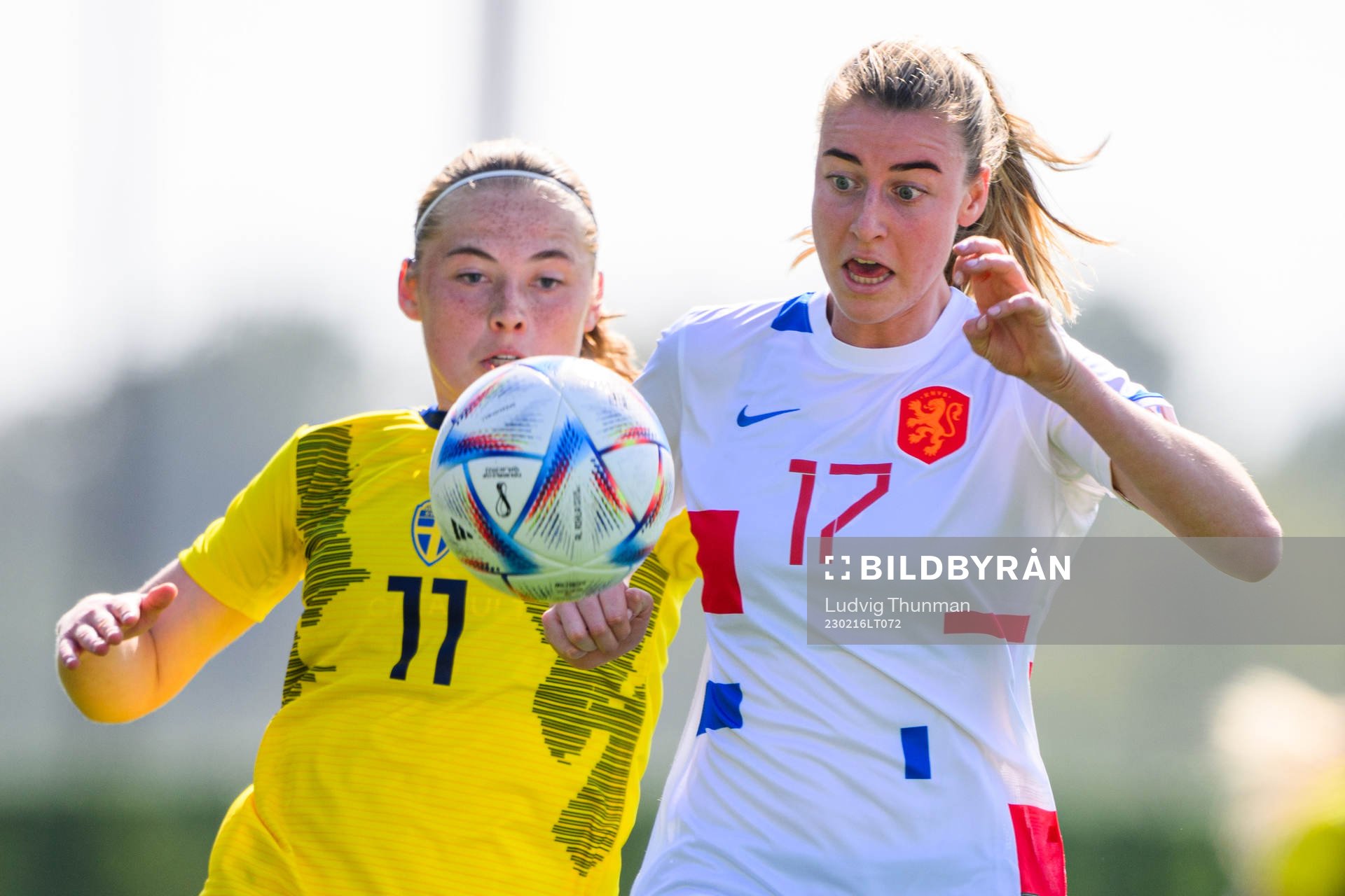 Paulina Nyström of Sweden and Lisa Doorn of Netherlands