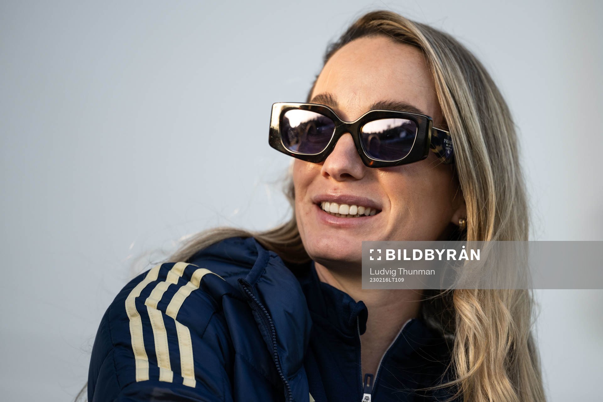 Kosovare Asllani in the stands