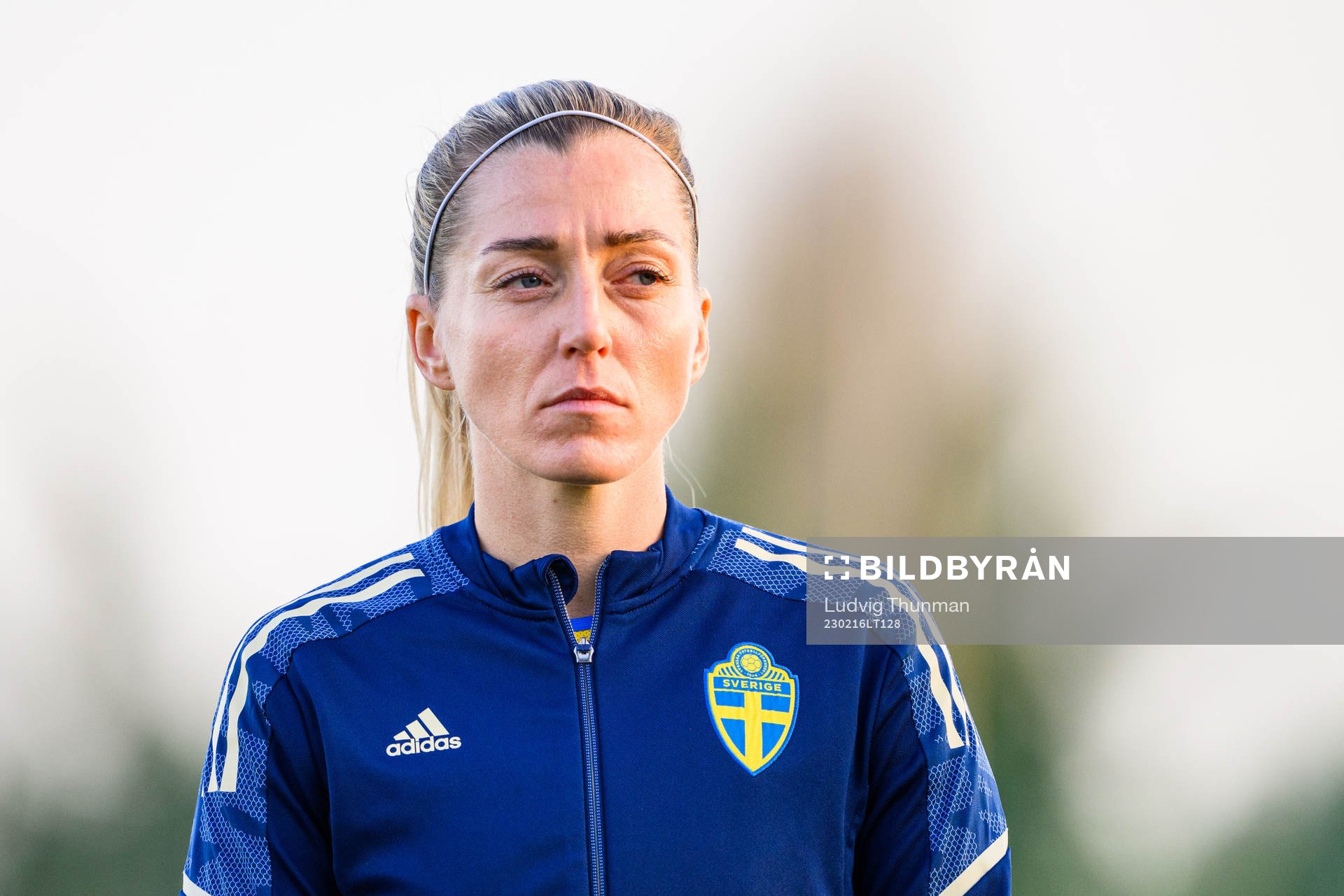 Linda Sembrant of Sweden ahead the women's international