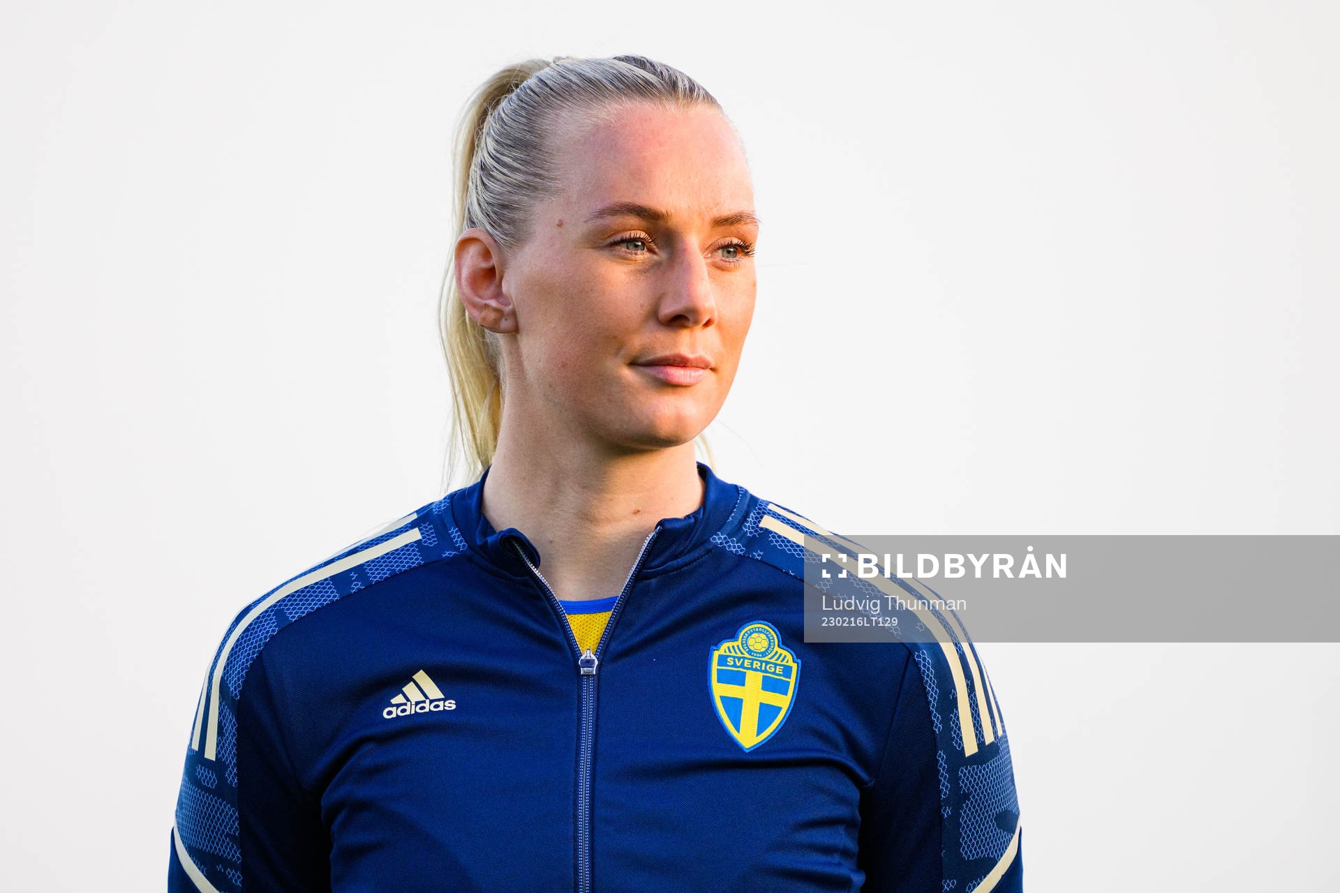 Stina Blackstenius of Sweden ahead the women's