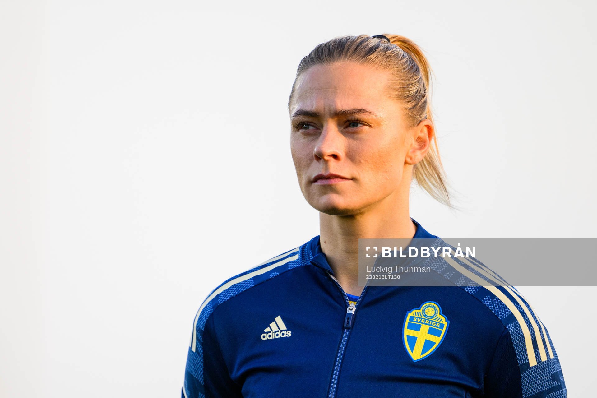 Fridolina Rolfö of Sweden ahead the women's international