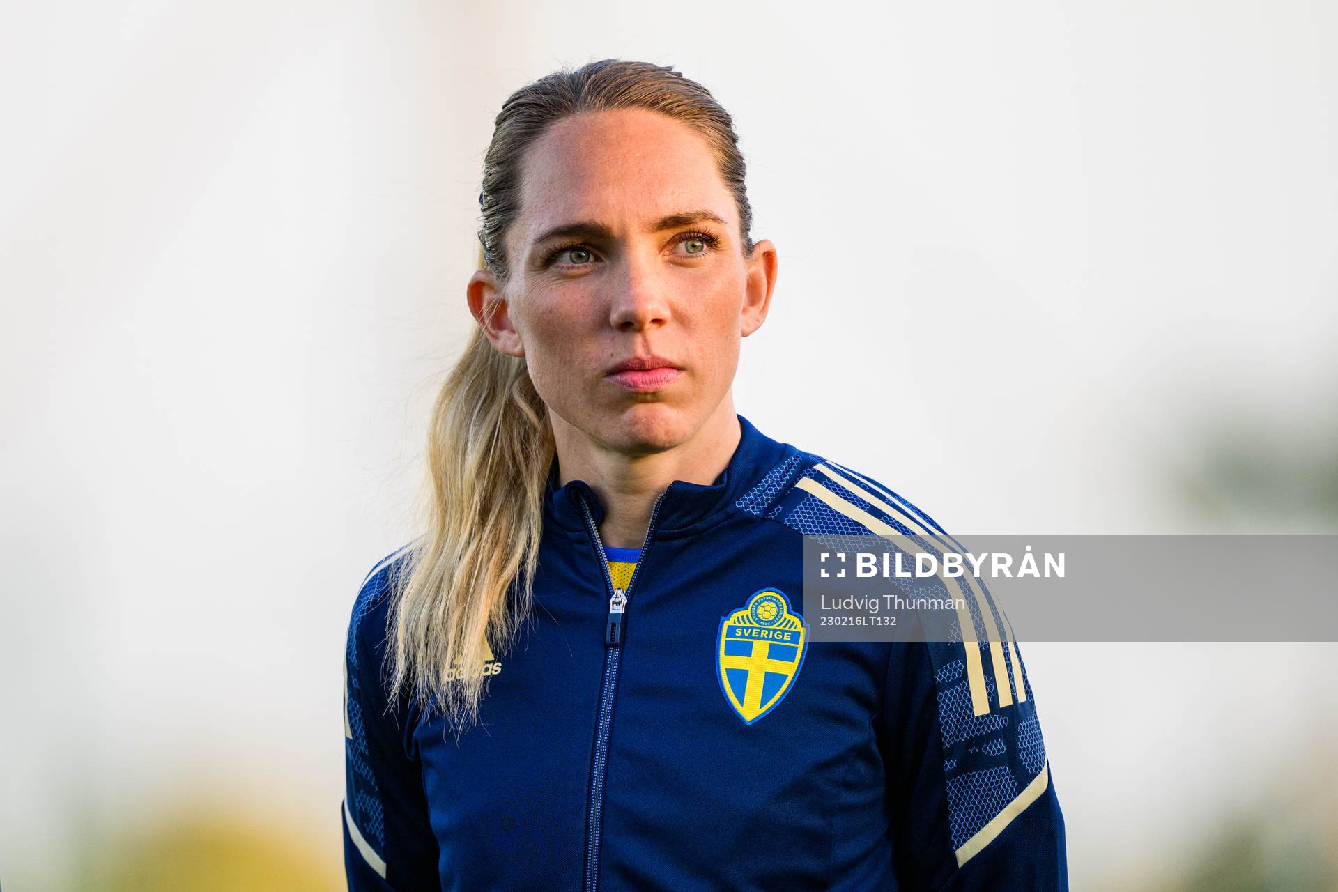 Elin Rubensson of Sweden ahead the women's international