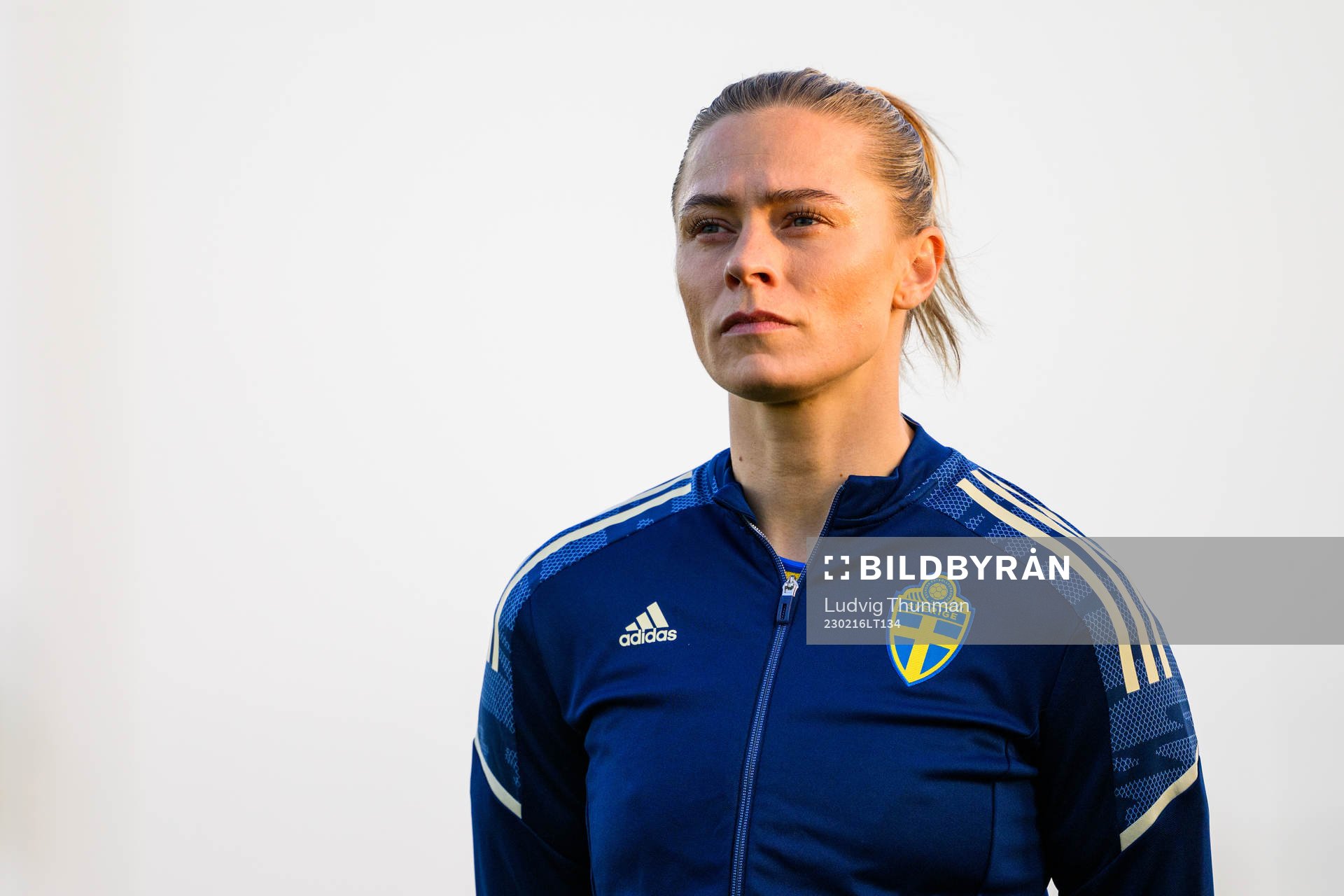 Fridolina Rolfö of Sweden ahead the women's international