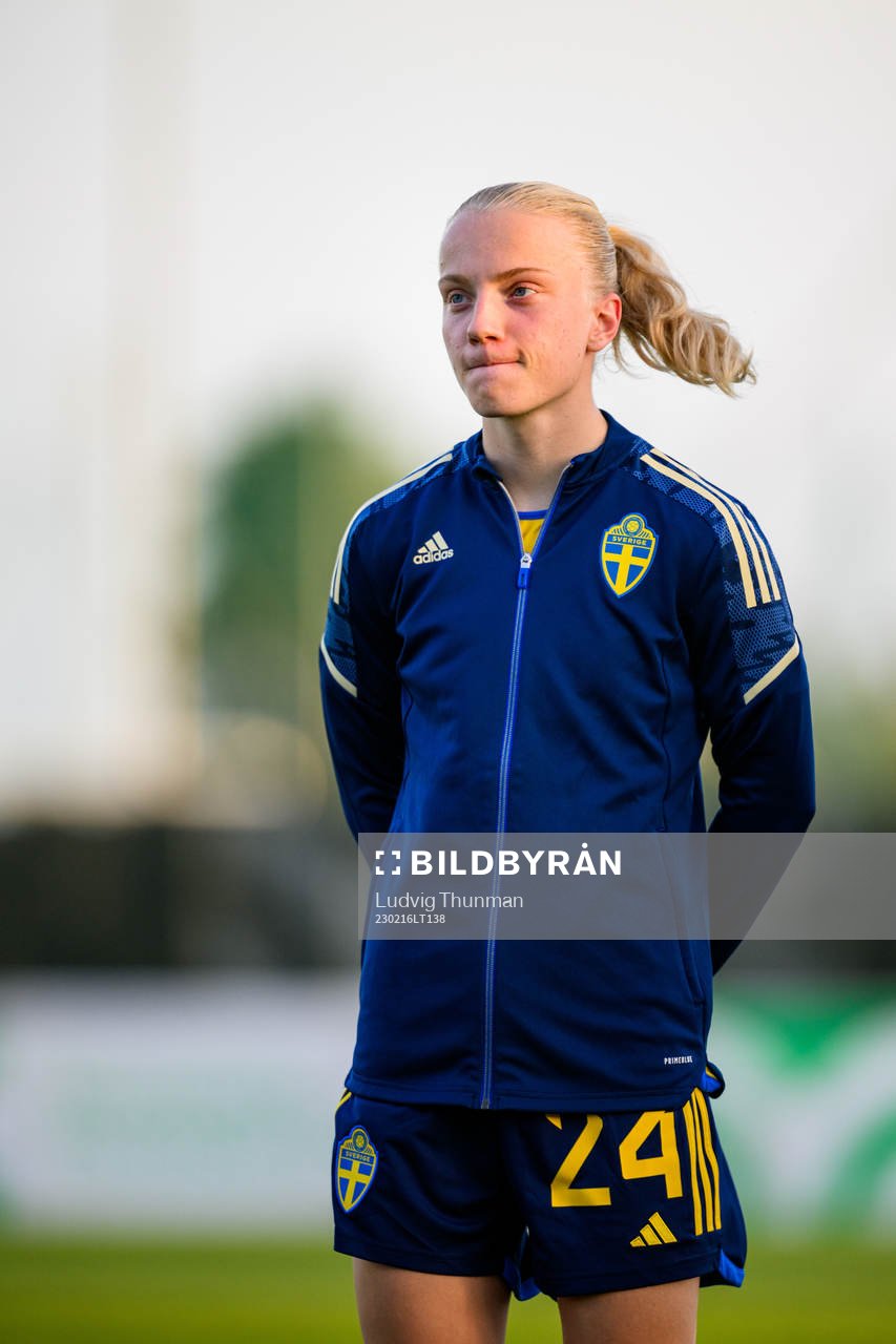 Anna Sandberg of Sweden ahead the women's international