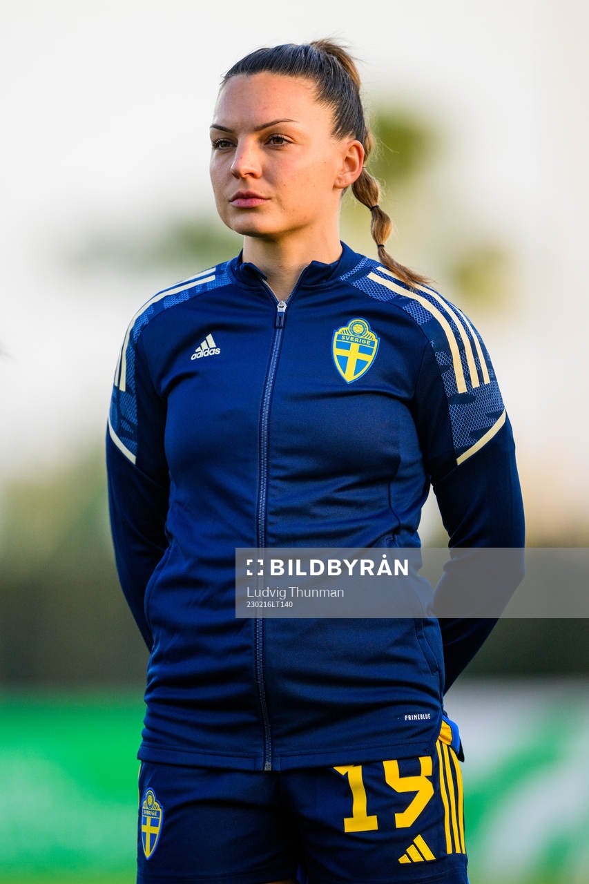 Johanna Rytting Kaneryd of Sweden ahead the women's
