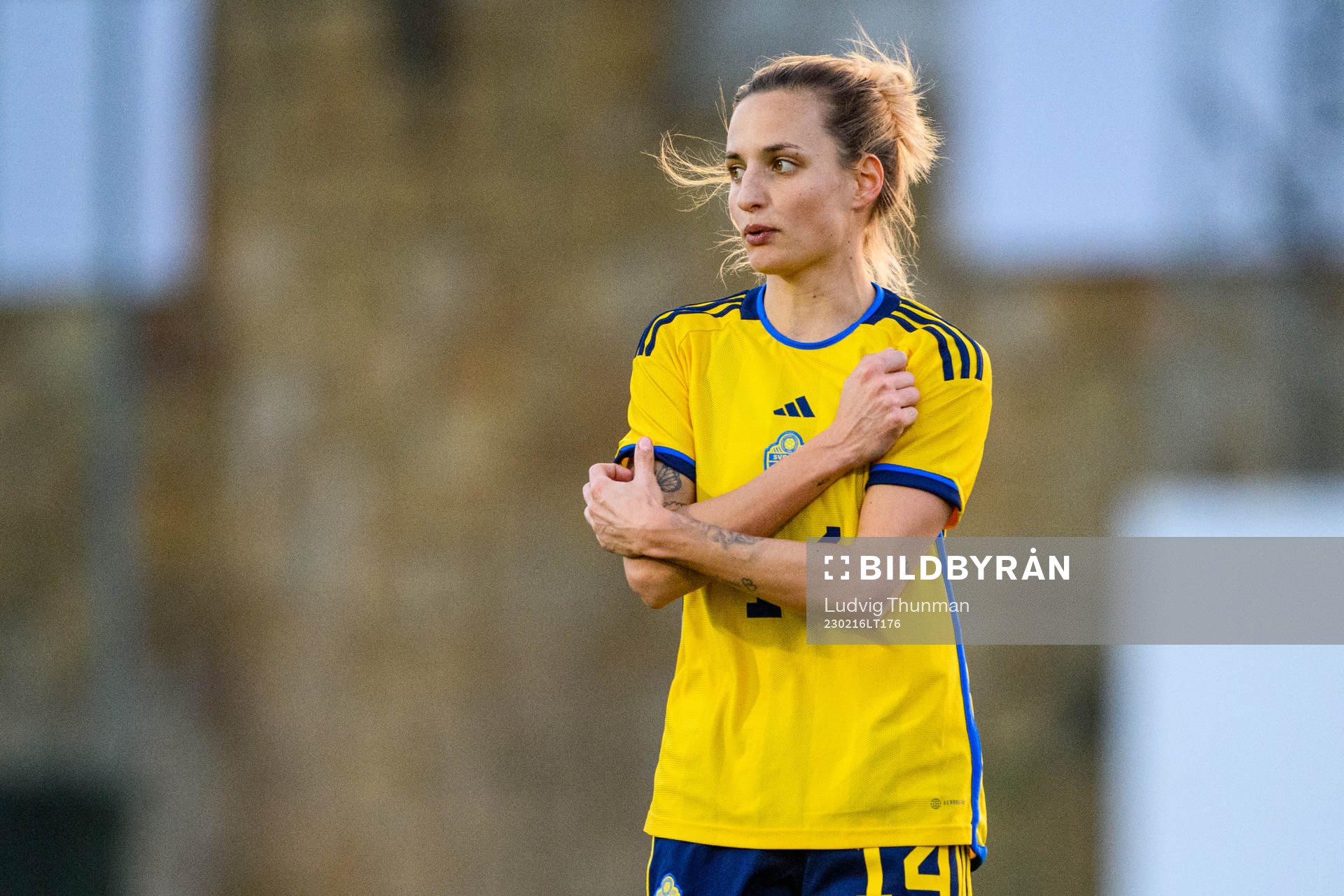 Nathalie Björn of Sweden during the women's international friendly football match between Sweden and China on February 16, 2023 in Marbella.