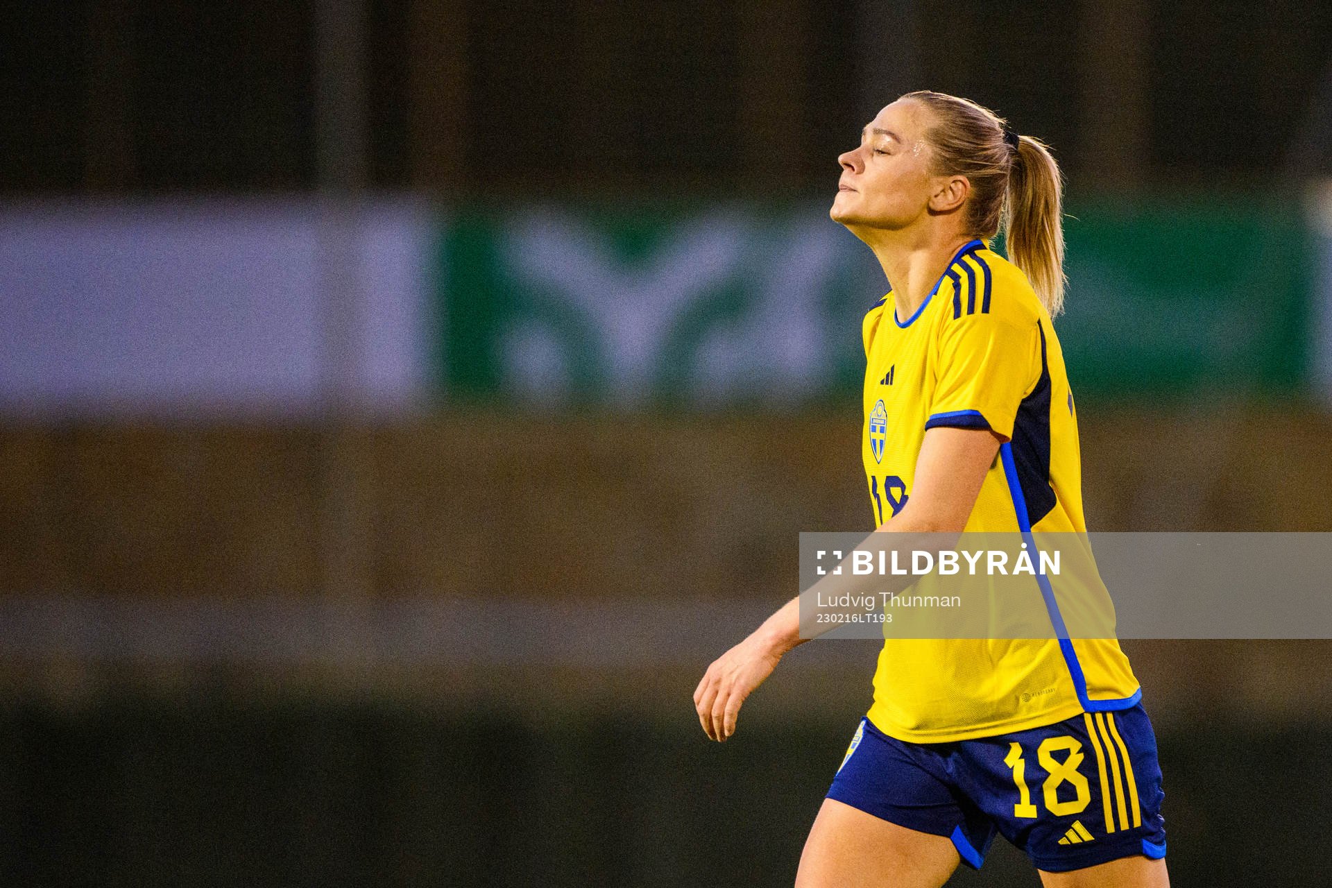 Fridolina Rolfö of Sweden looks dejected