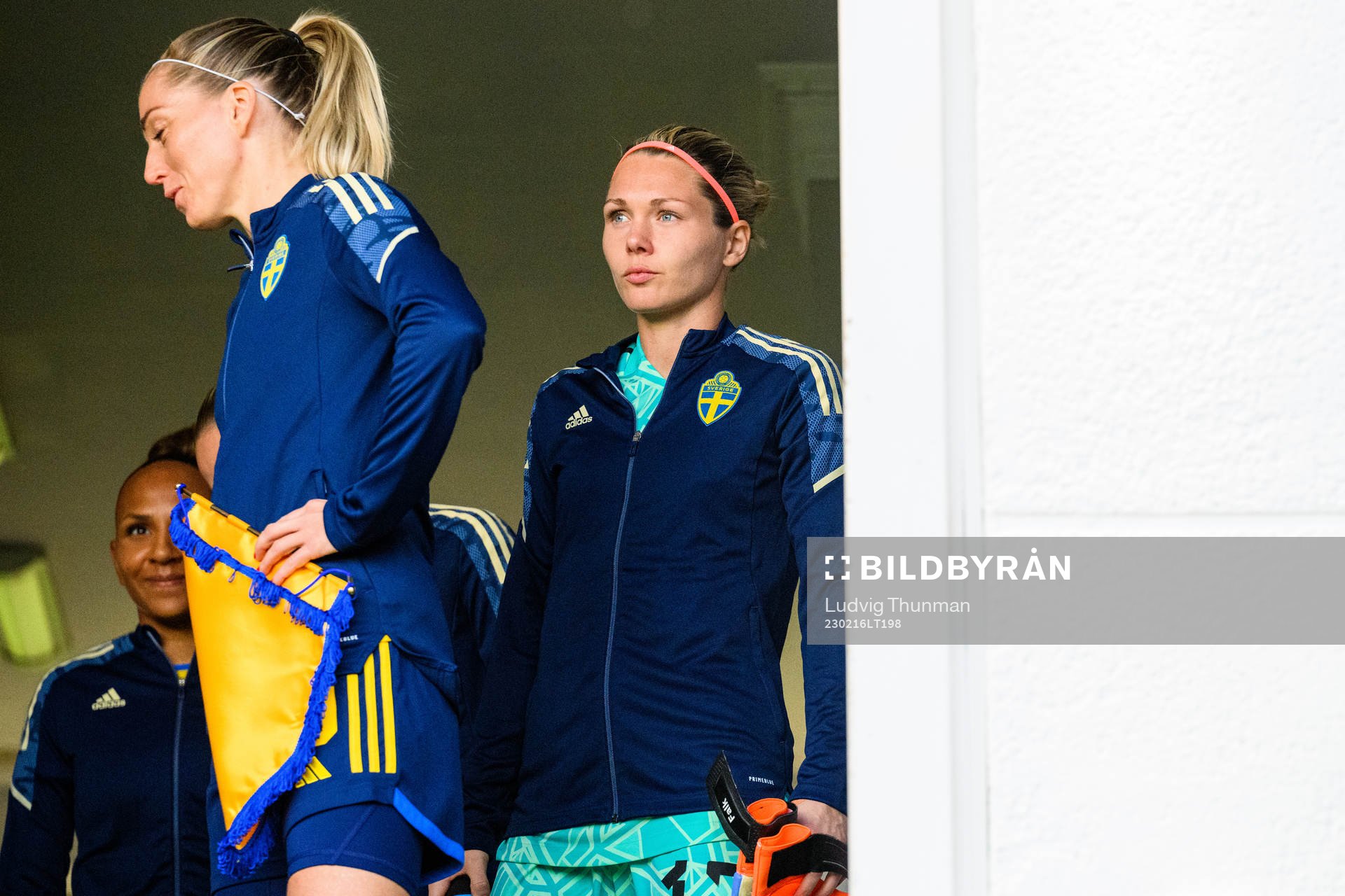 Goalkeeper Jennifer Falk of Sweden