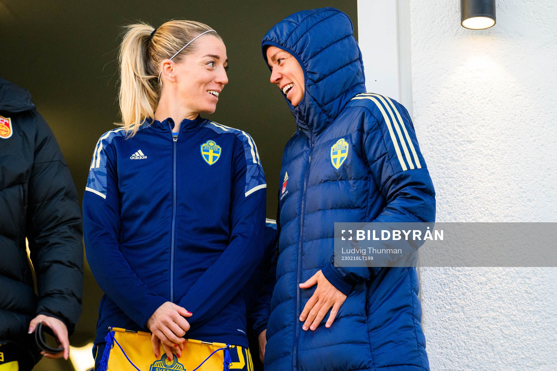 Linda Sembrant and Caroline Seger of Sweden