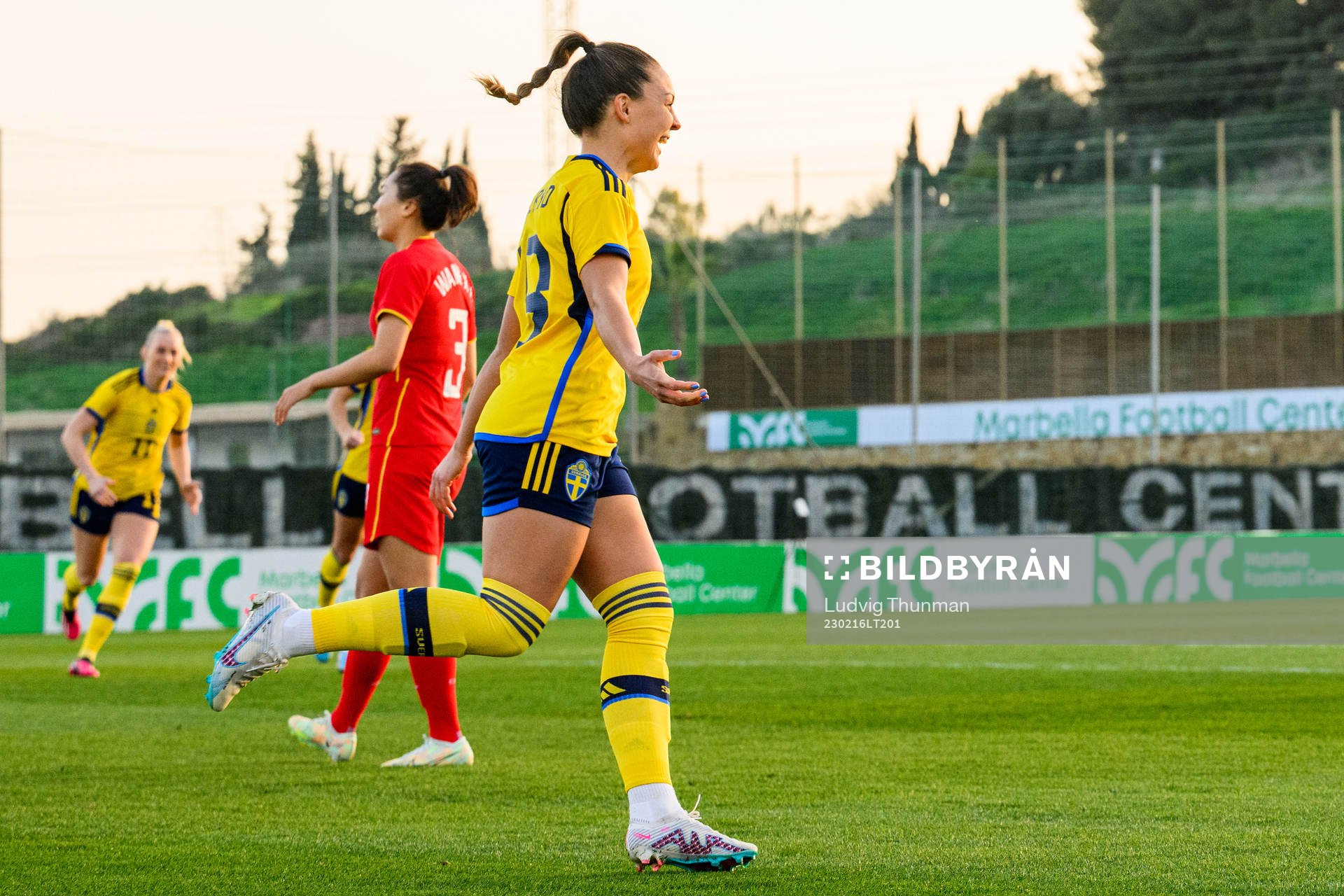 Johanna Rytting Kaneryd of Sweden celebrates