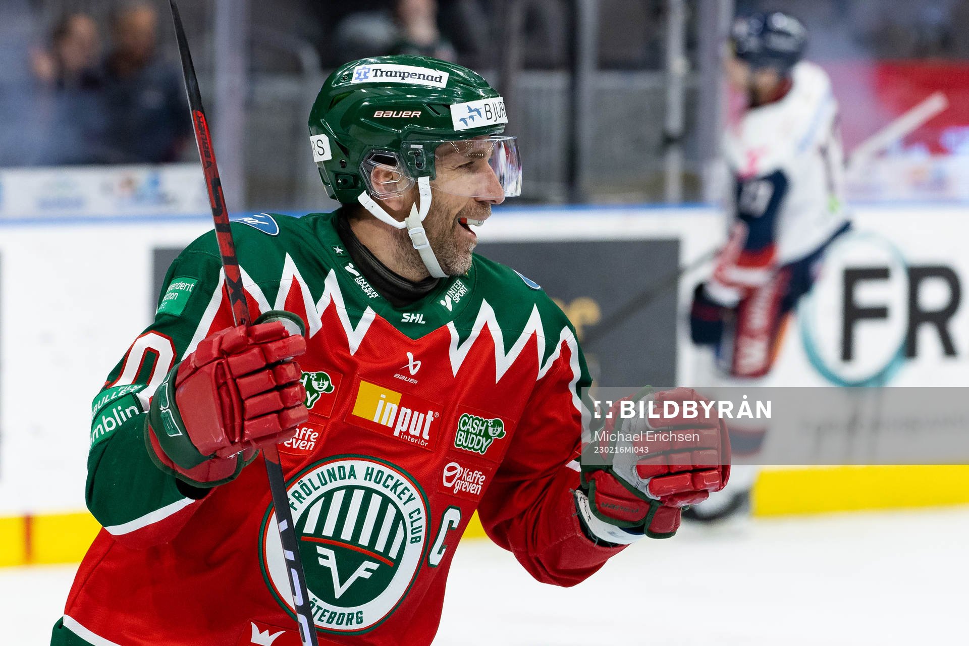 Frölundas Joel Lundqvist jublar