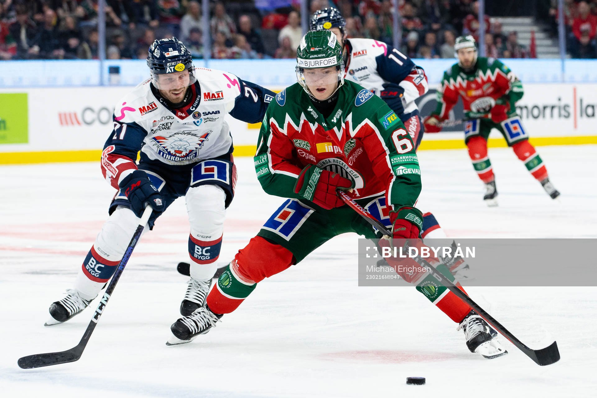 Linköpings Christoffer Ehn och Frölundas Filip Hasa