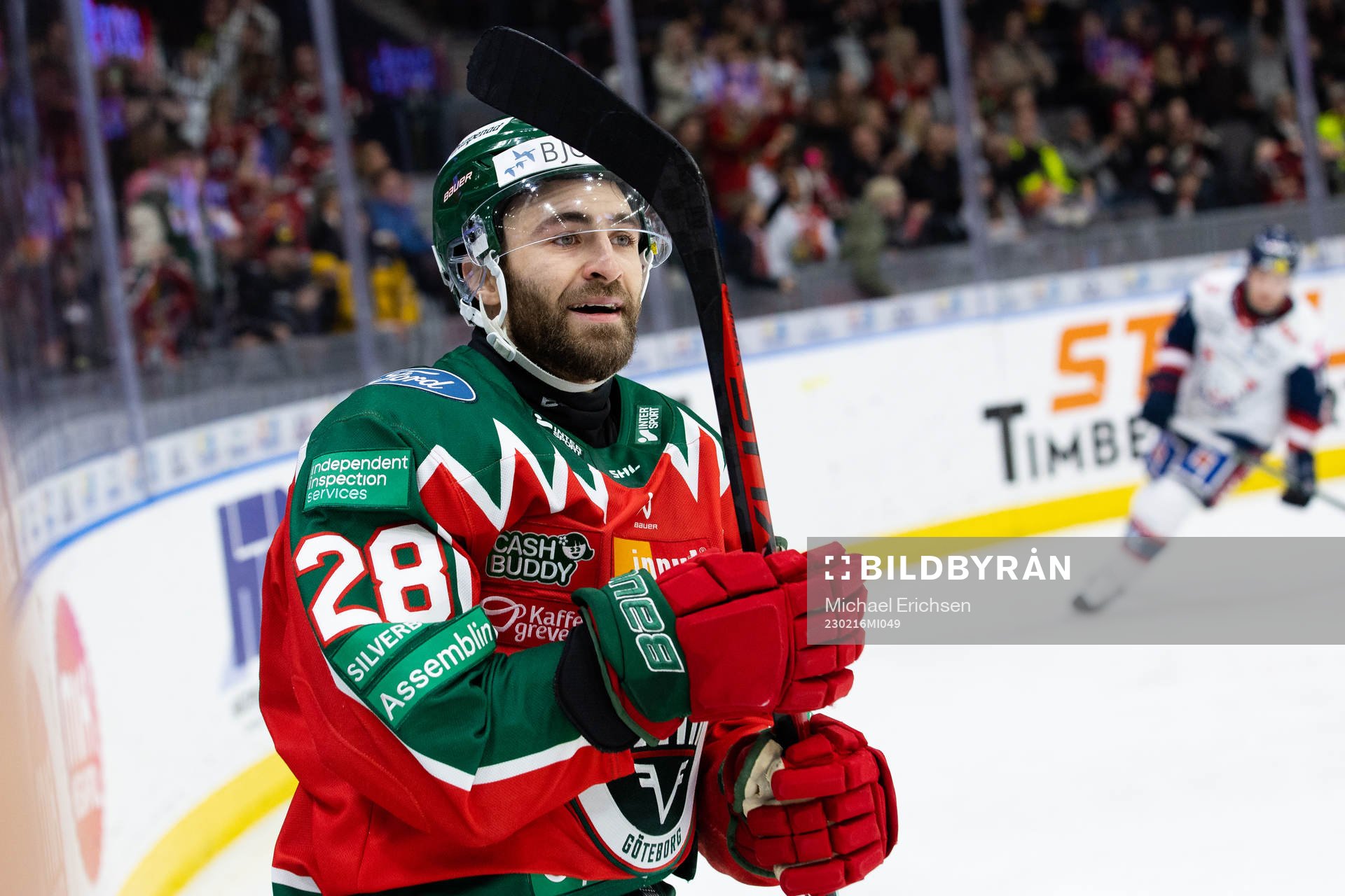 Frölundas Anthony Greco jublar