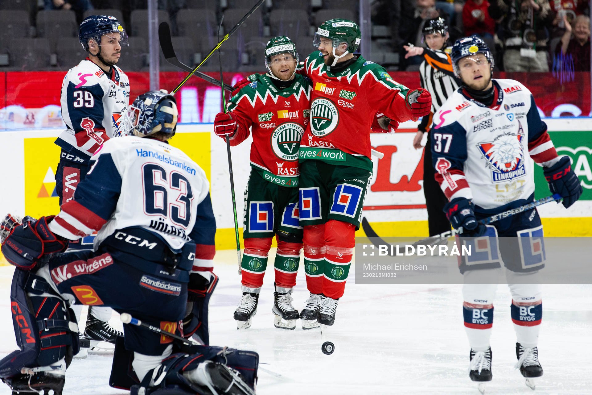 Frölundas Ryan Lasch jublar