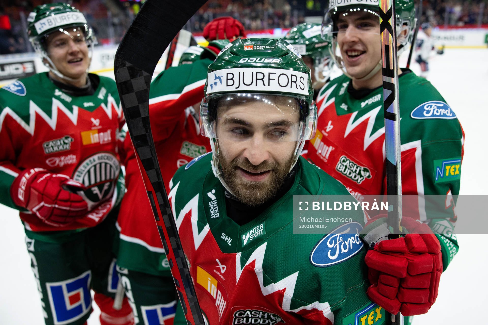 Frölundas Joel Lundqvist jublar
