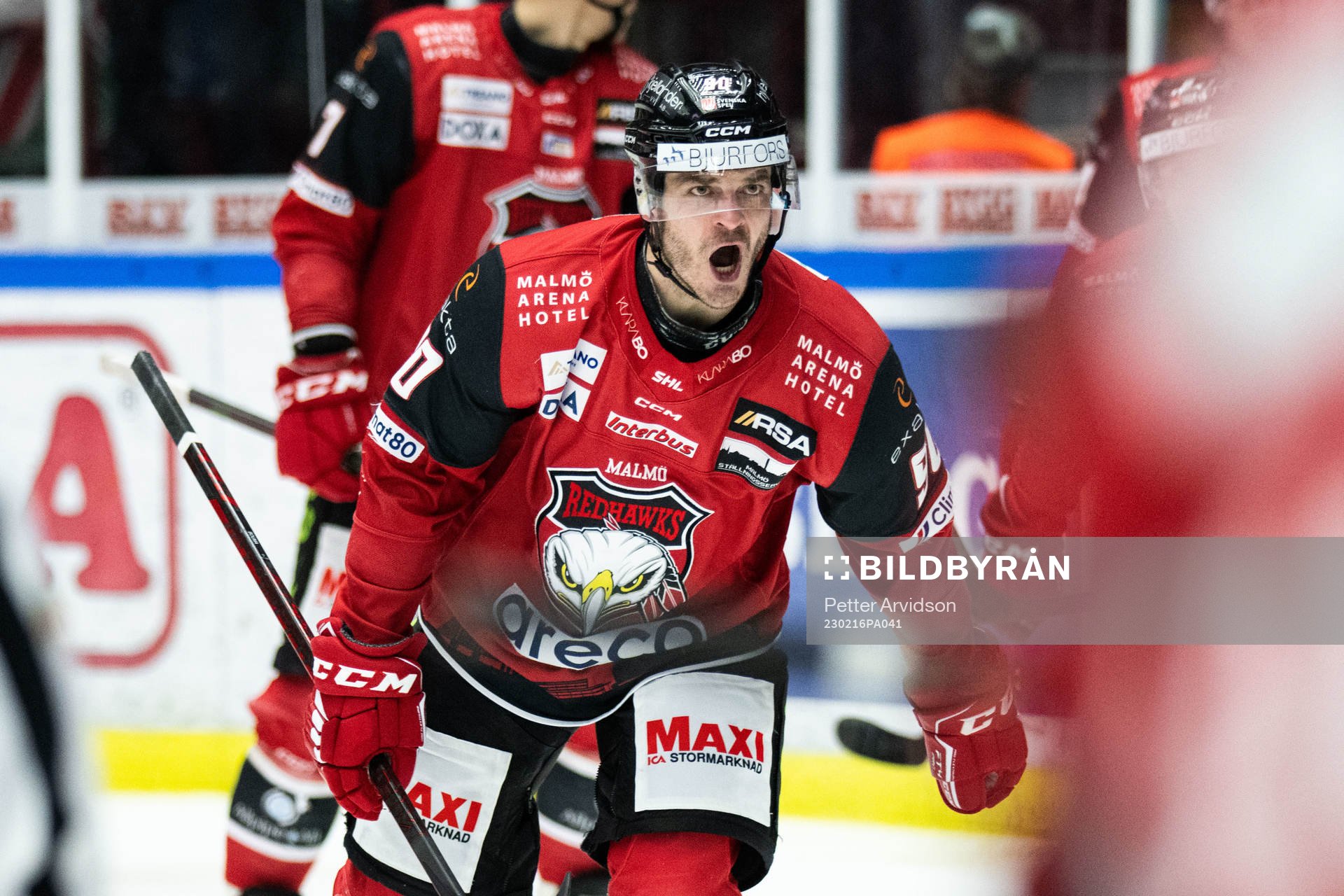 Malmö Redhawks Lance Bouma jublar