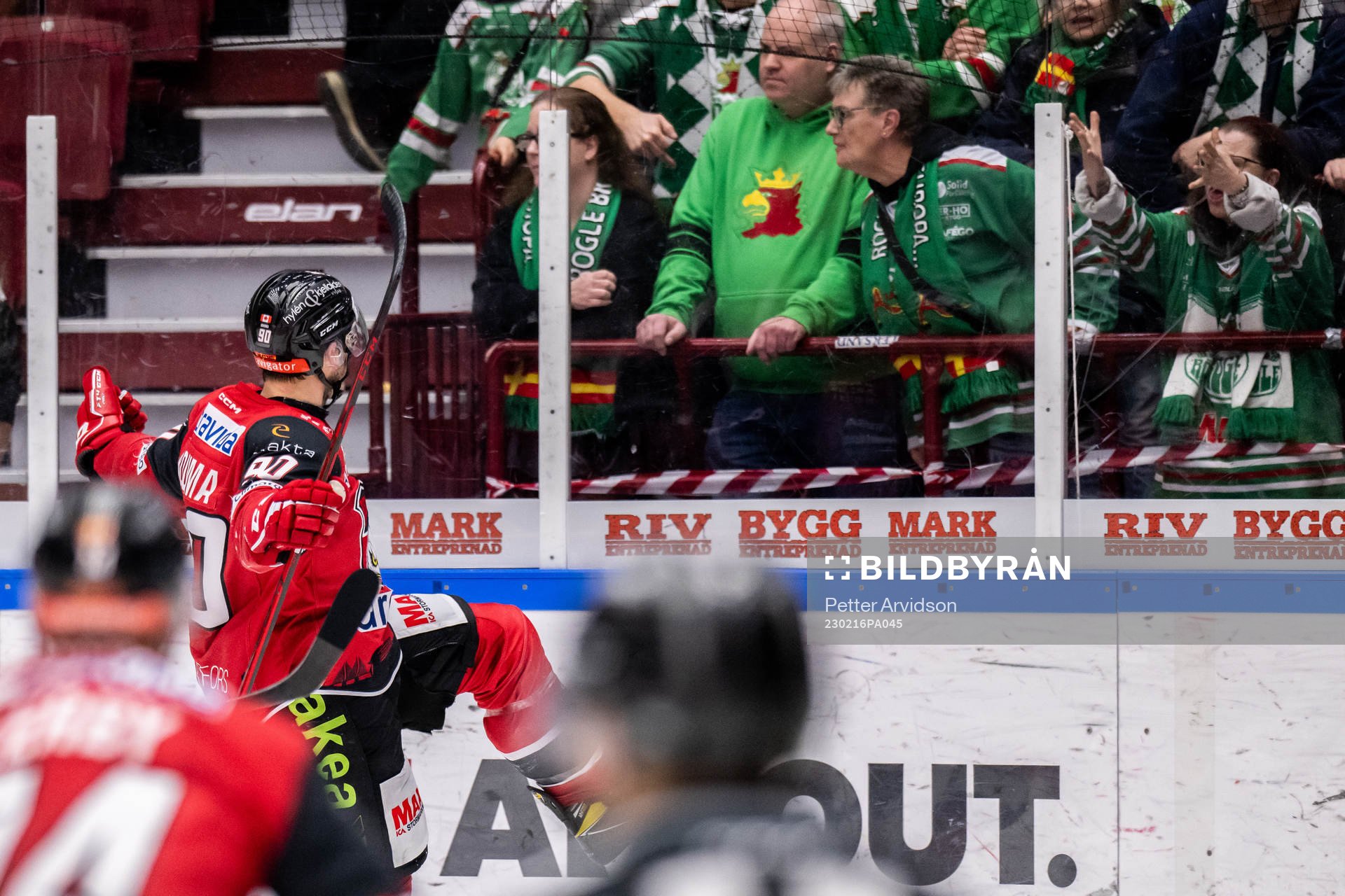 Malmö Redhawks Lance Bouma jublar