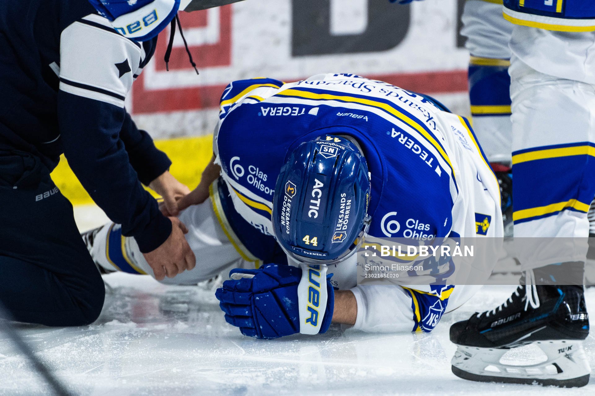 Leksands Carter Ashton har ont