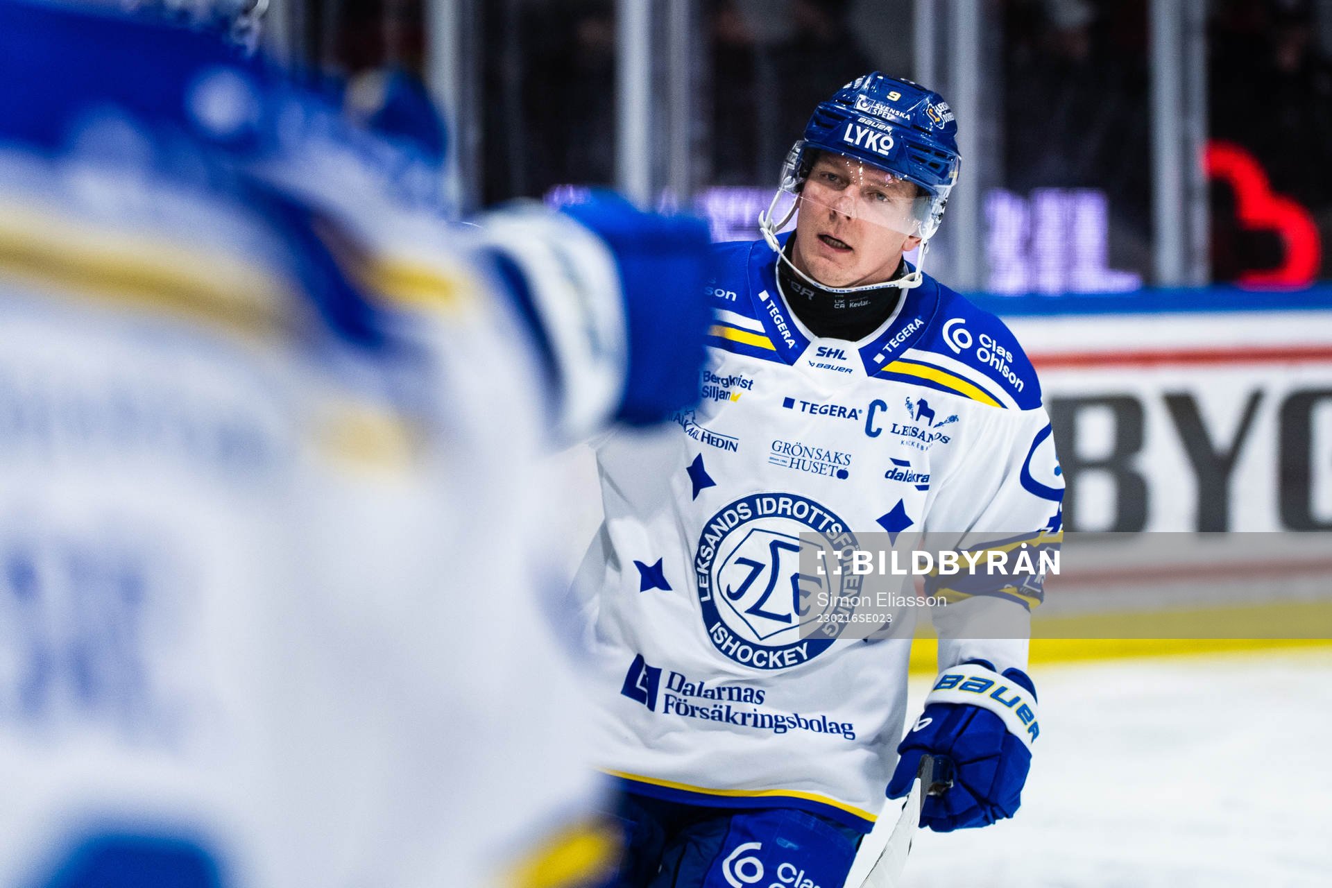 Leksands Patrik Zackrisson jublar
