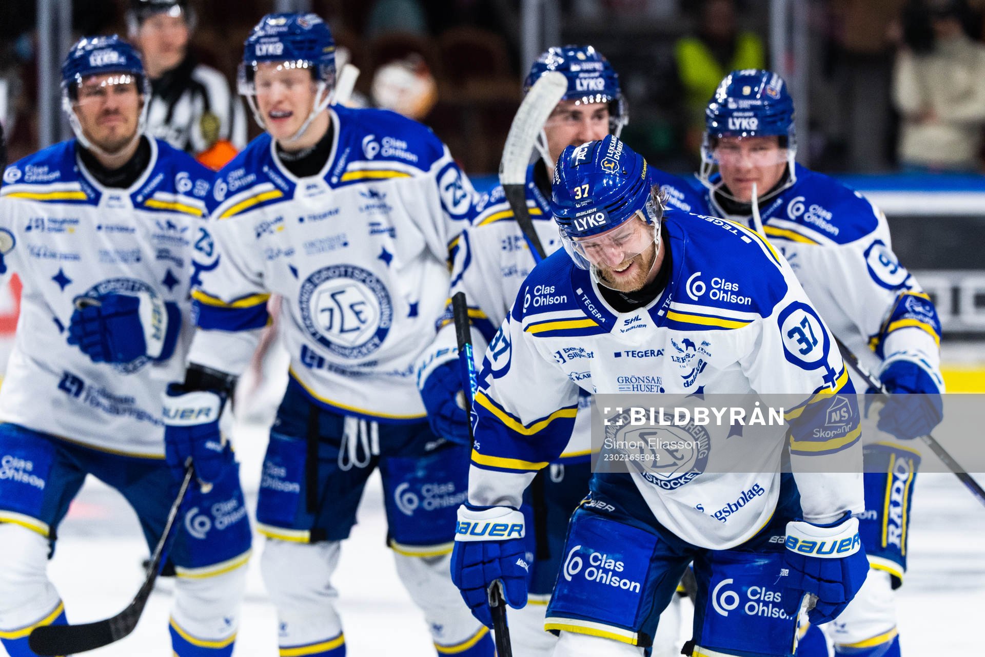 Leksands Anton Lindholm jublar