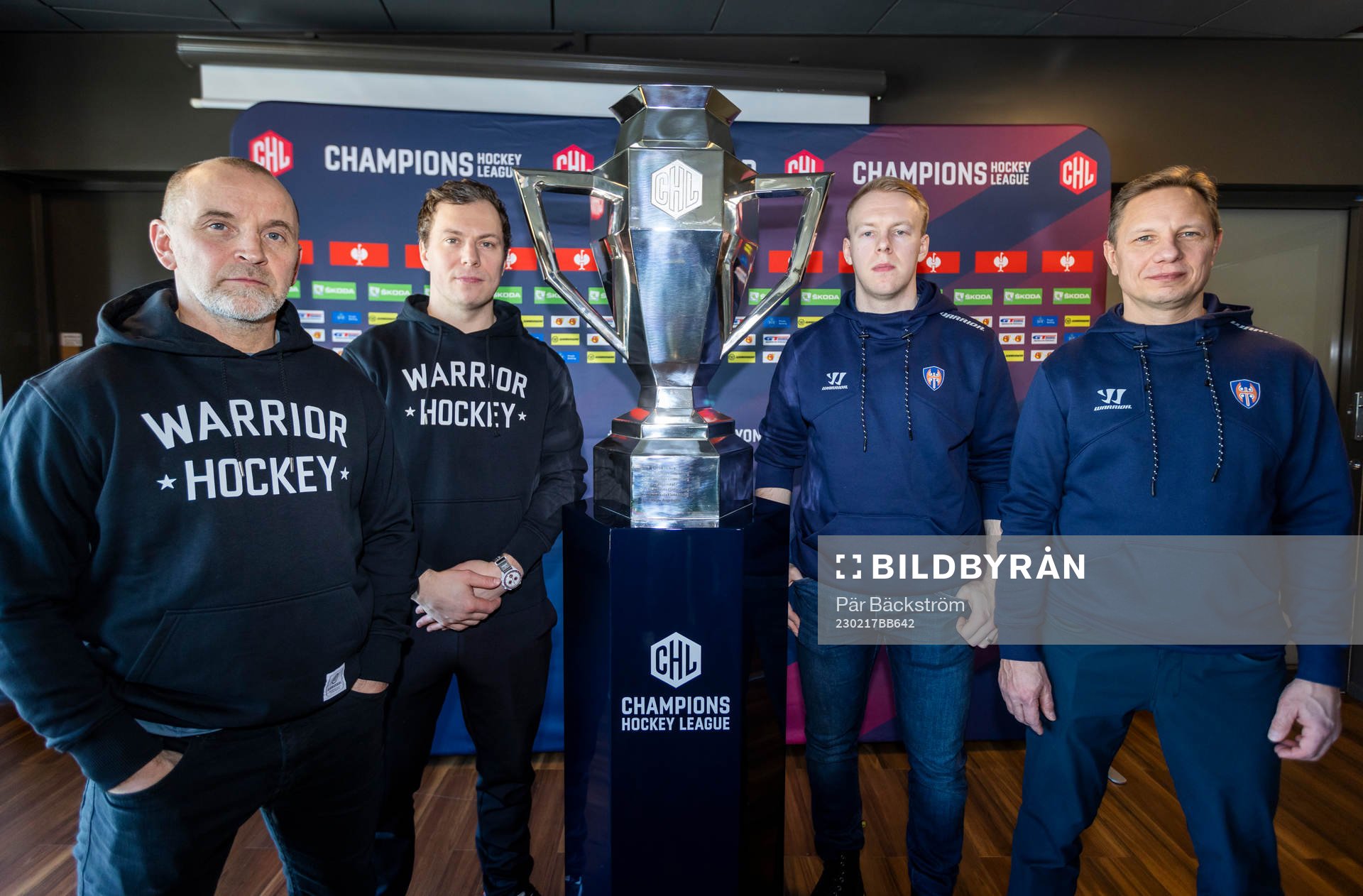 Headcoach Thomas Berglund and team captain Erik Gustafsson