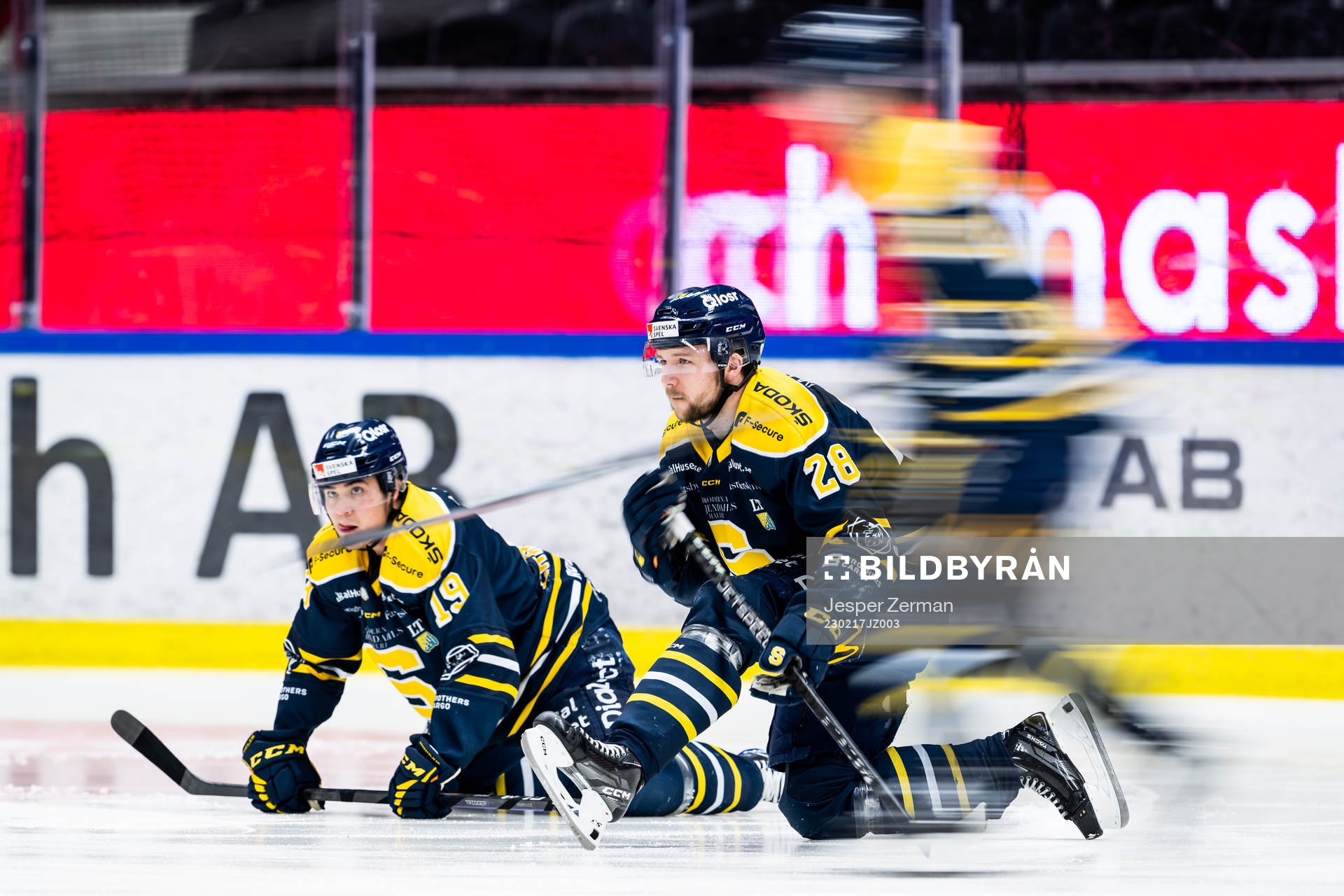 Södertäljes Lucas Carlsson och Emil Alba